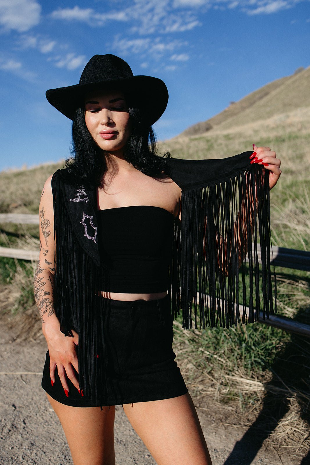 Gunsmoke Fringe Cape