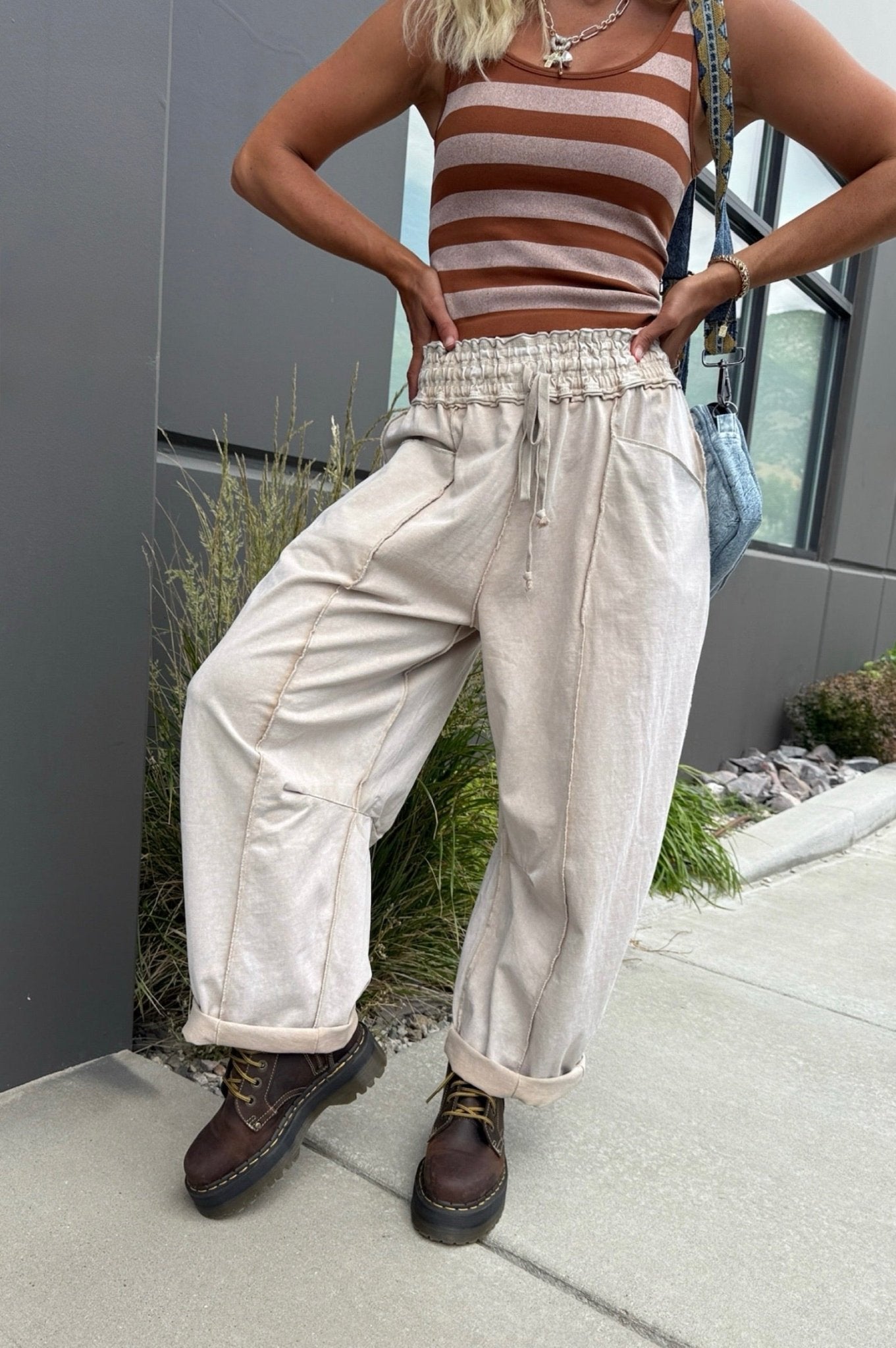 Hometown Hideaway Barrel Pants