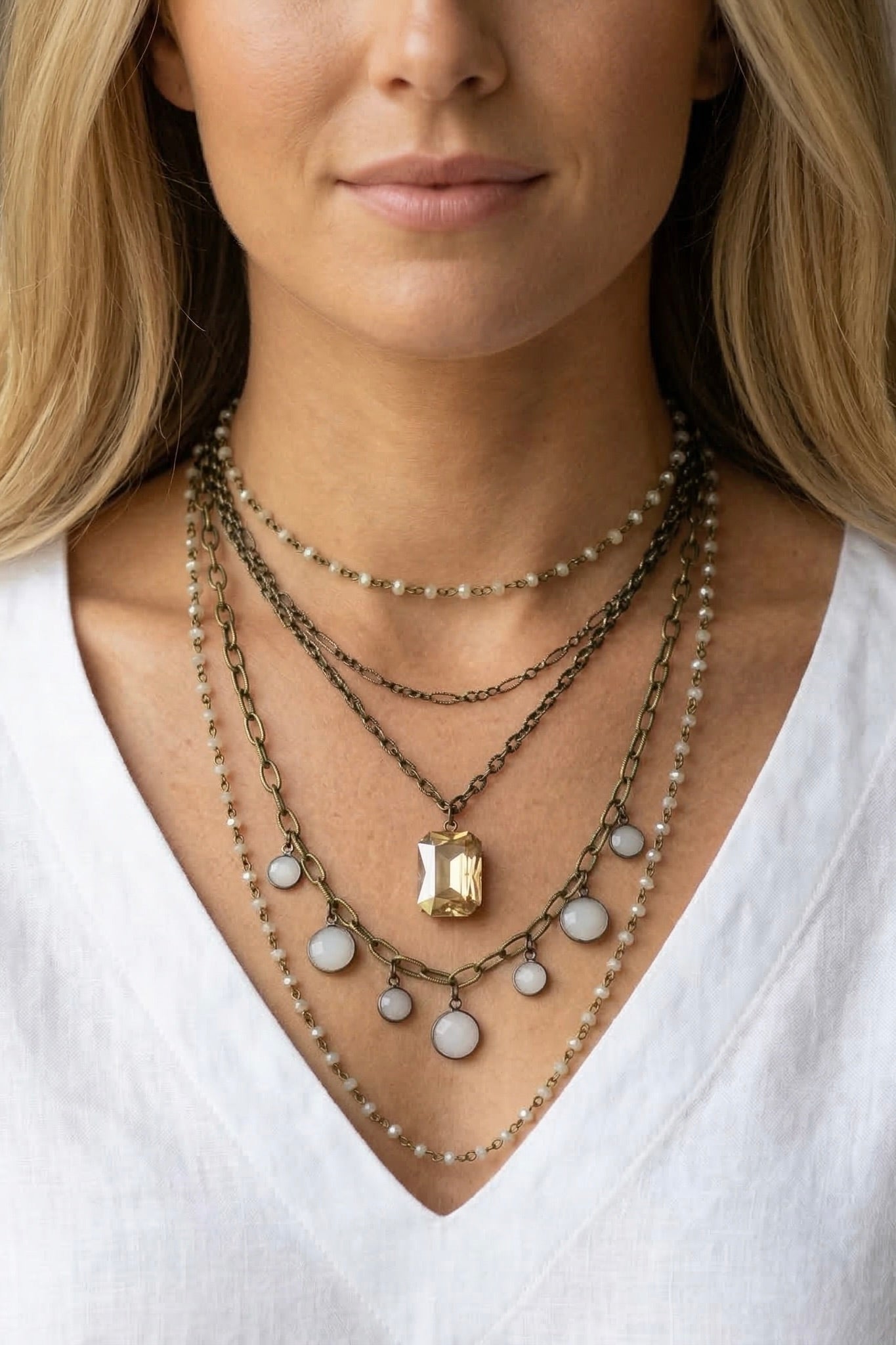 Honeylight Cascade Necklace