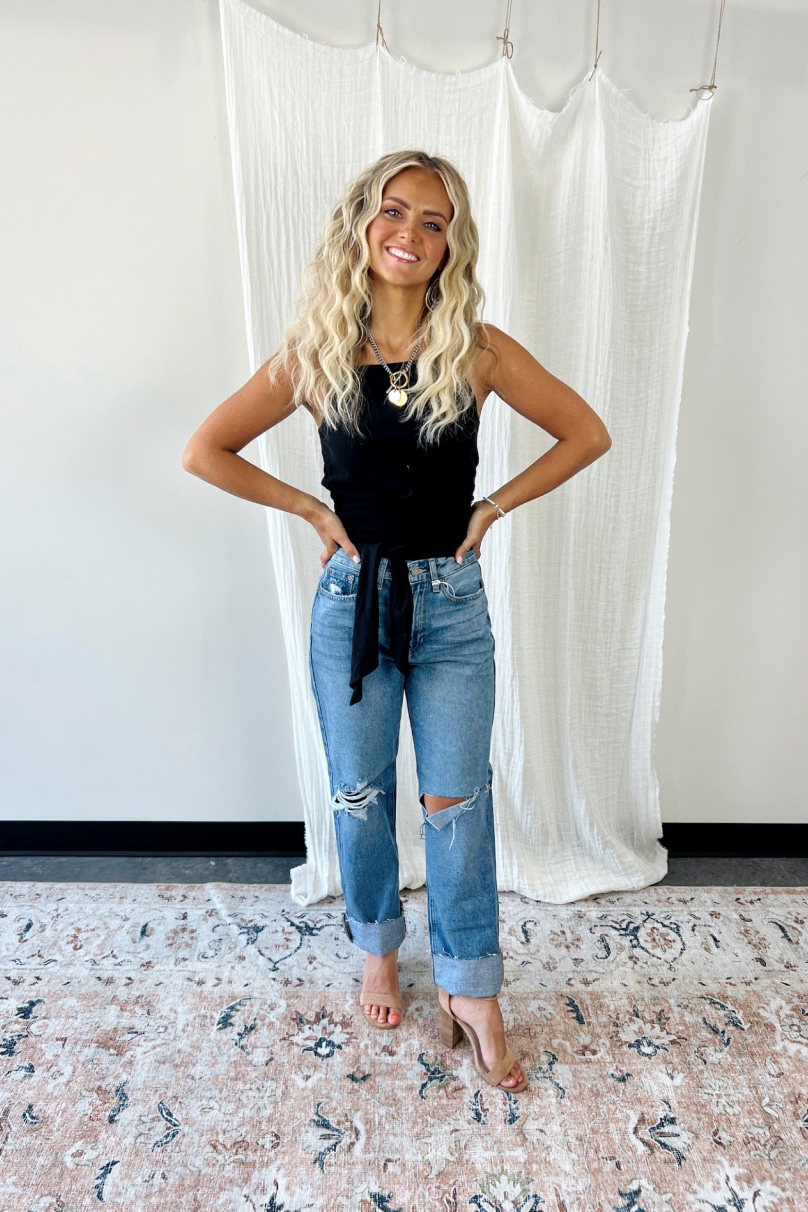Adrina Tie Around Tank - FINAL SALE