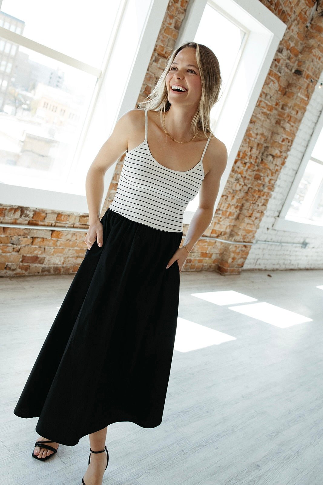 in my dreams midi dress In My Dreams Polka Dot Midi Dress