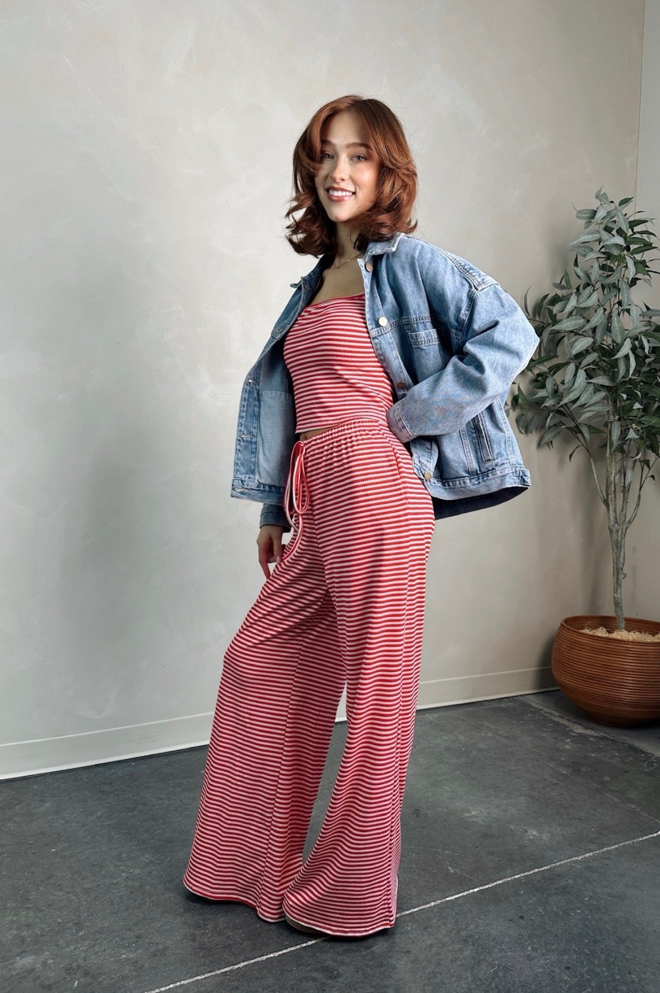 It Girl Striped Set