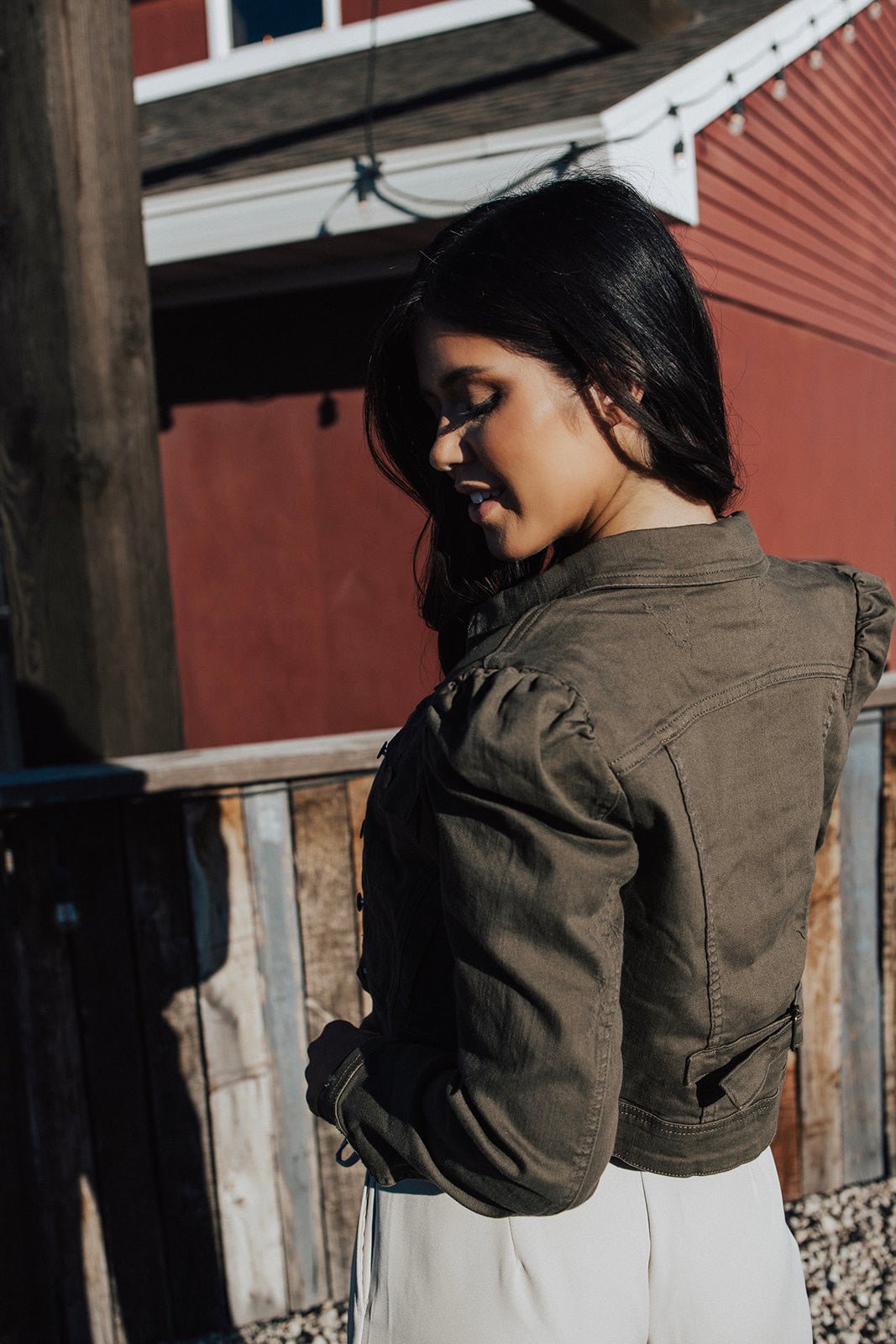 Jones Puff Sleeve Denim Jacket - FINAL SALE