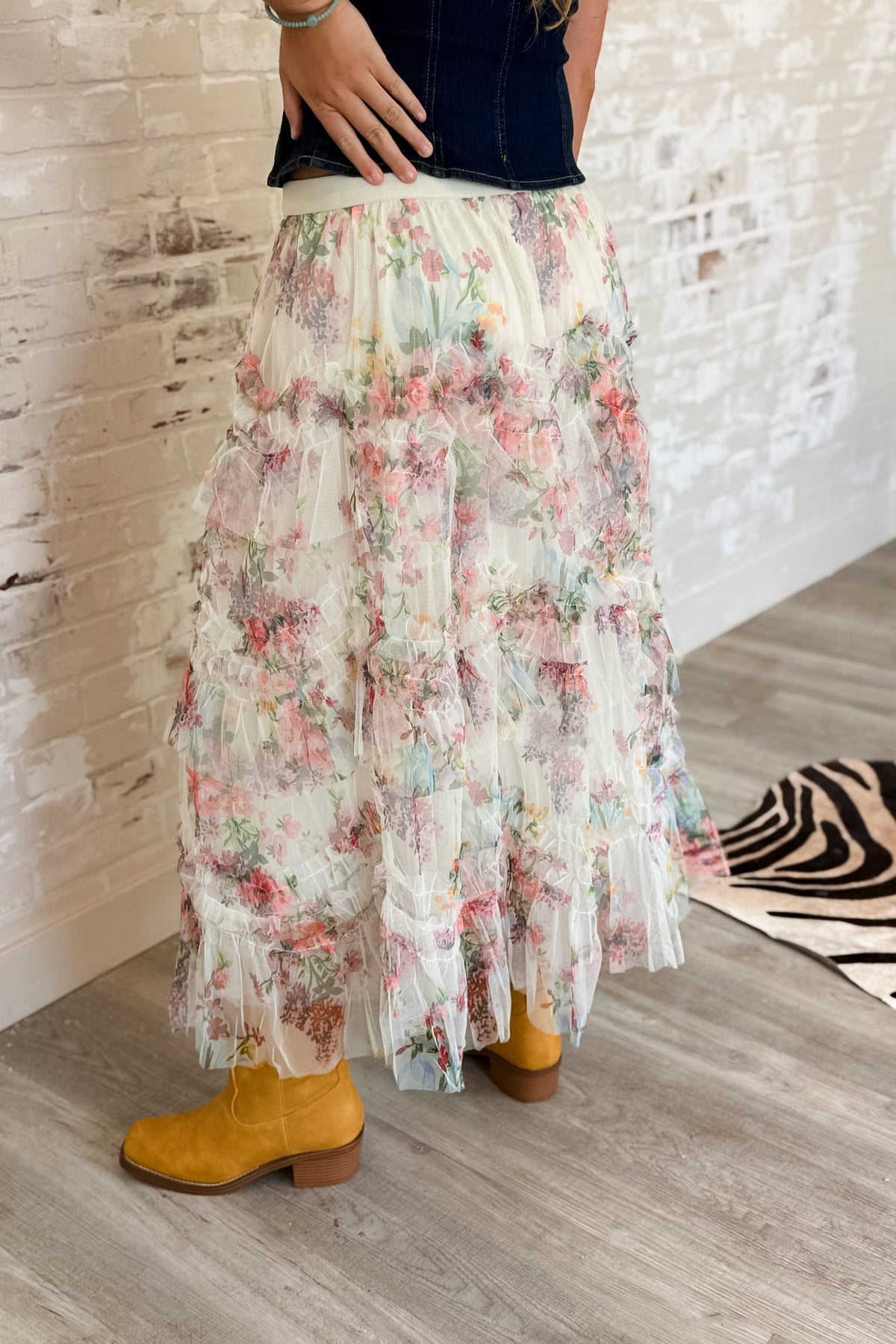 Just A Daydream Floral Maxi Skirt