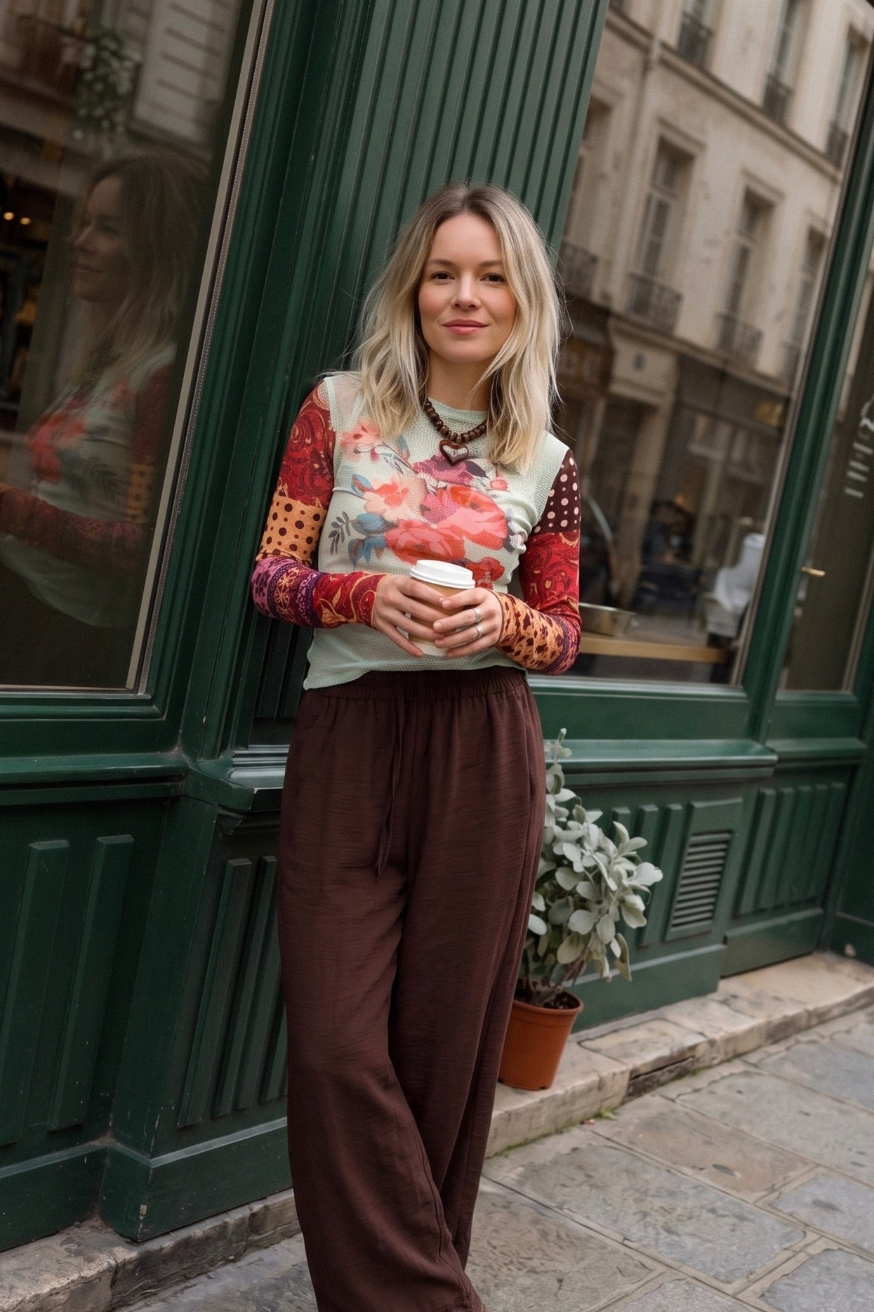 Statement layering mesh top. Boho inspired, floral, multi. Perfect addition to any outfit to say I'm here.
