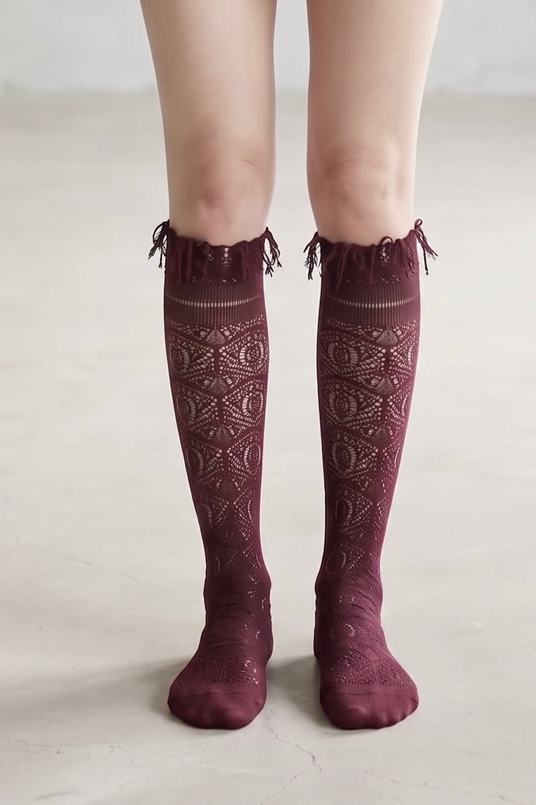 Kiss & Tell Lace Knee-High Socks