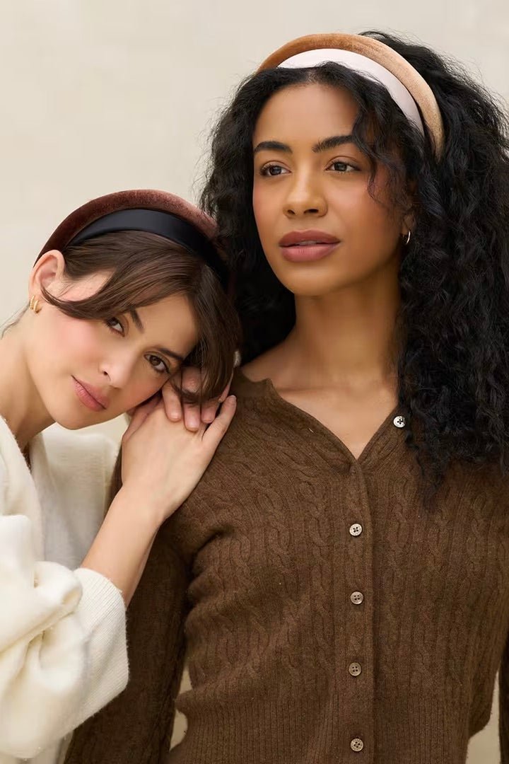 Kitsch Recycled Fabric Satin & Velvet Headbands