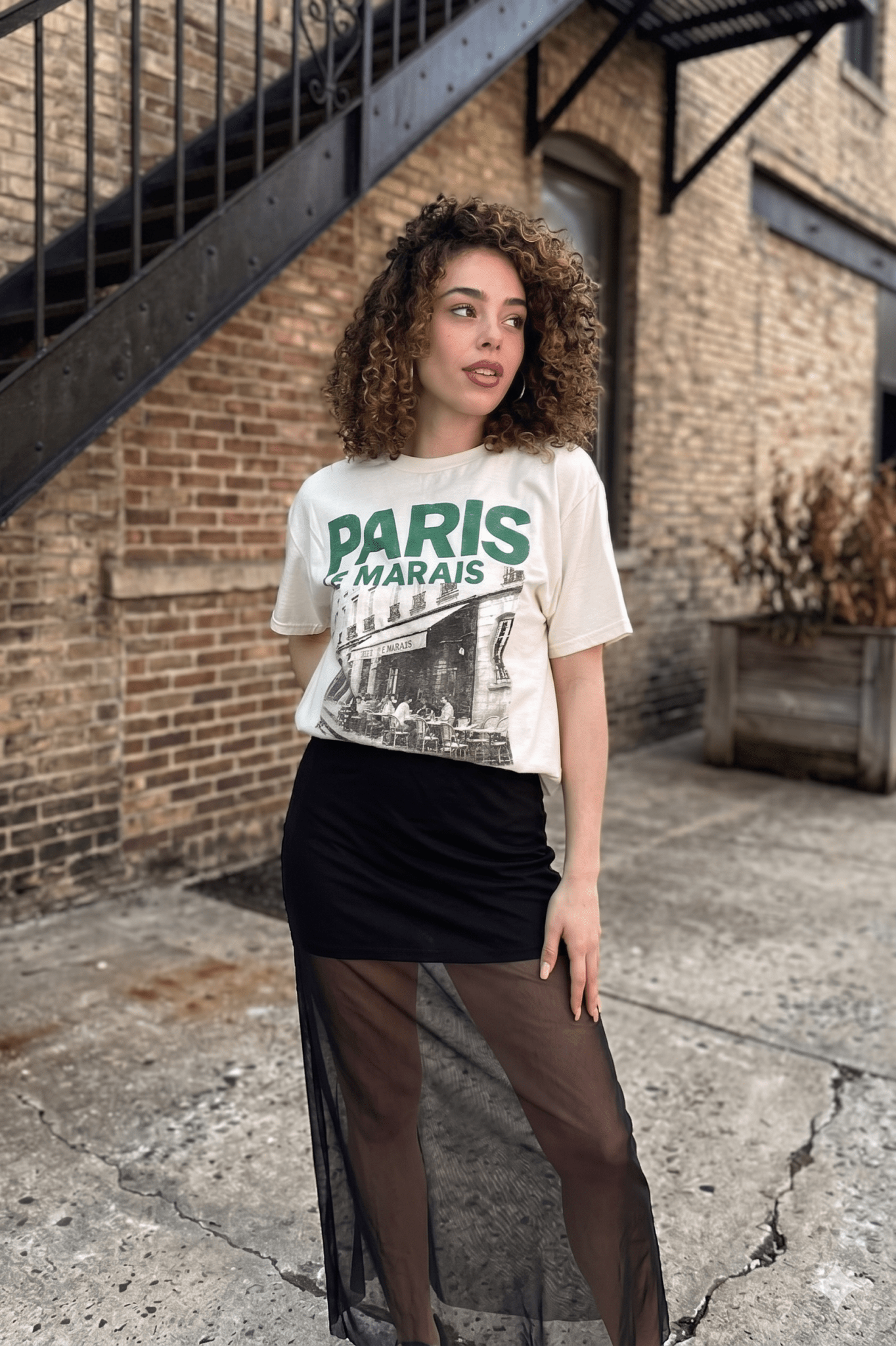 Paris le Marais graphic tee