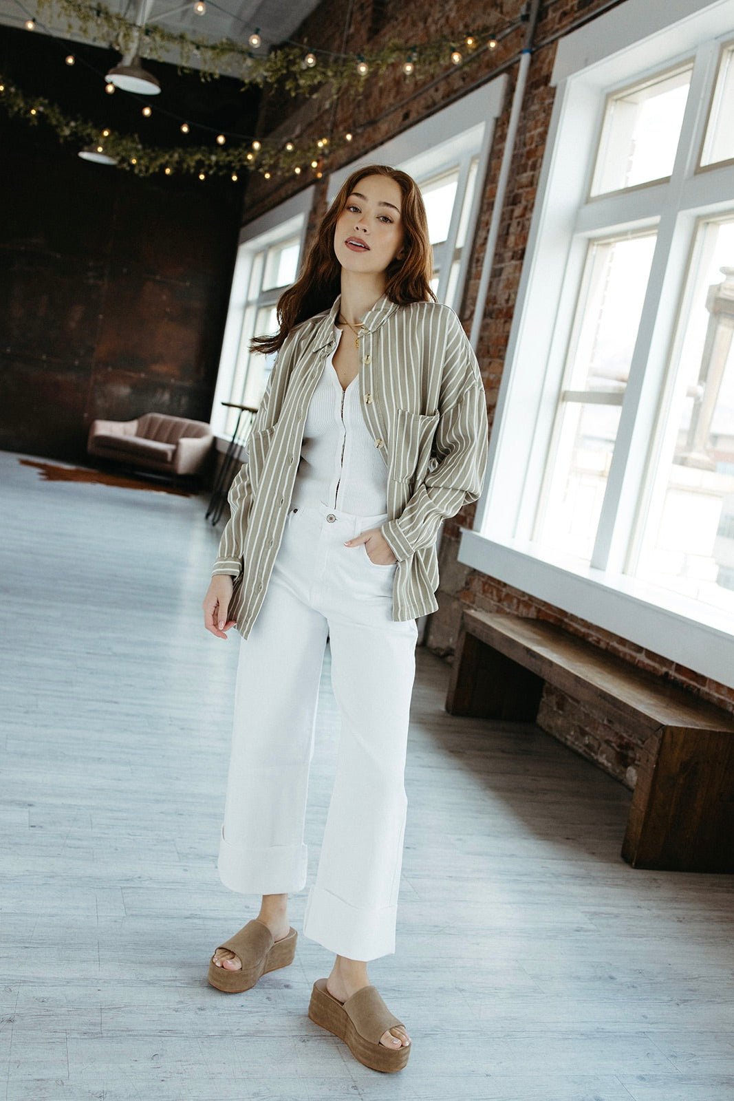 Lee Striped Button Down