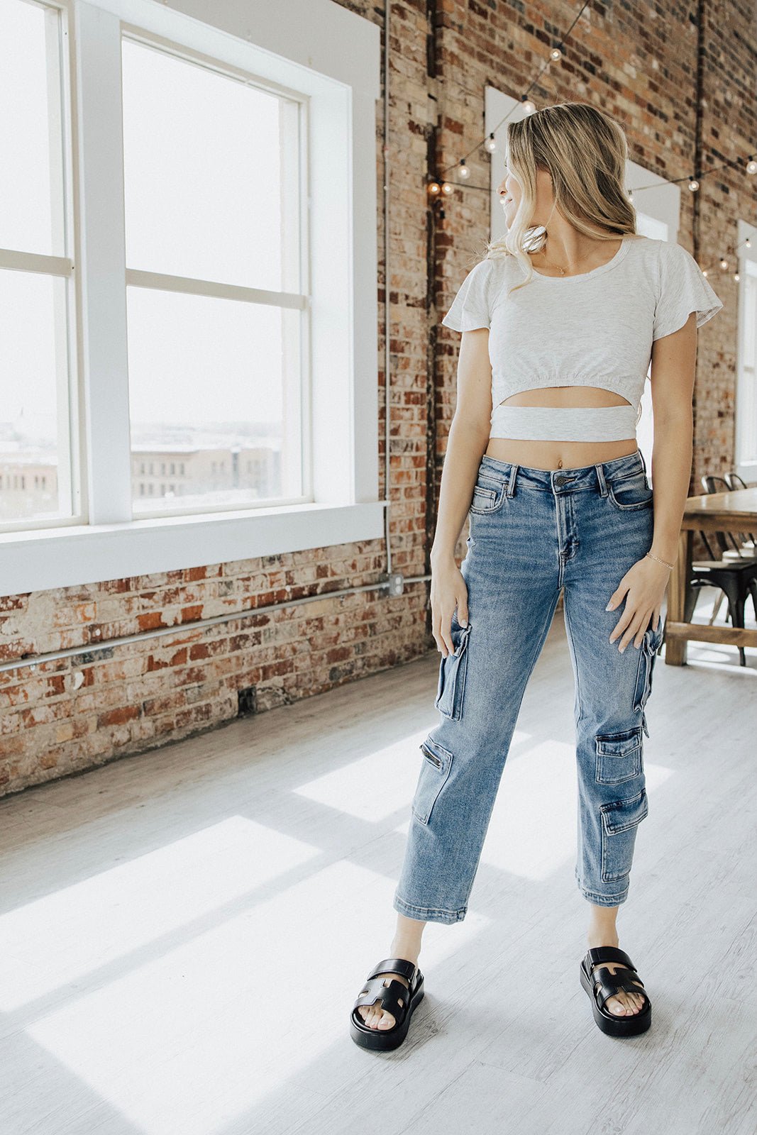 Lincoln Front Cut Crop Top - FINAL SALE