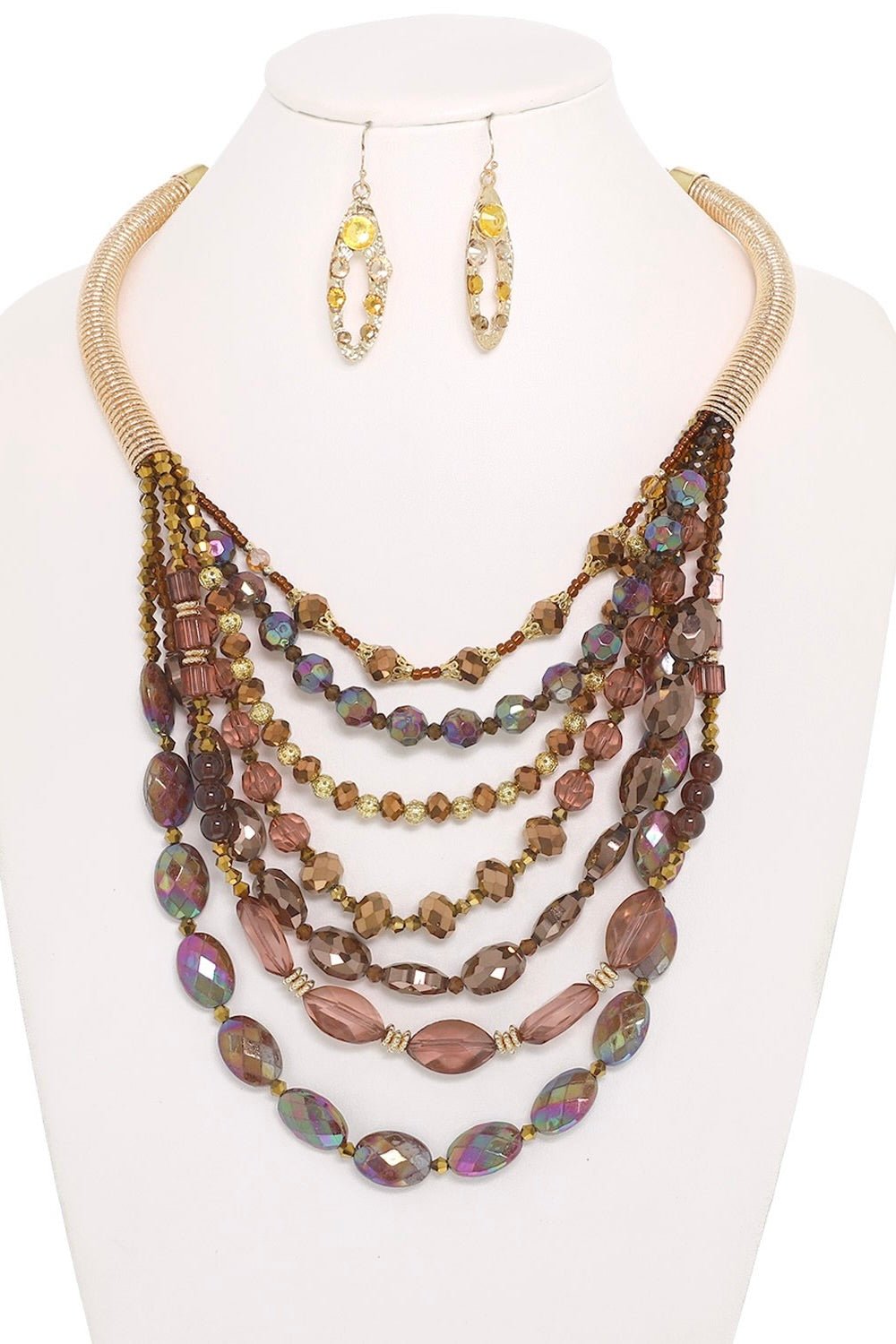 Mercury Moon Multi Layer Necklace Set