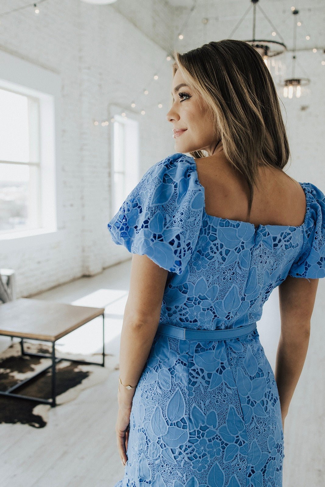 Millie Puff Sleeve Dress Lux Collection - FINAL SALE