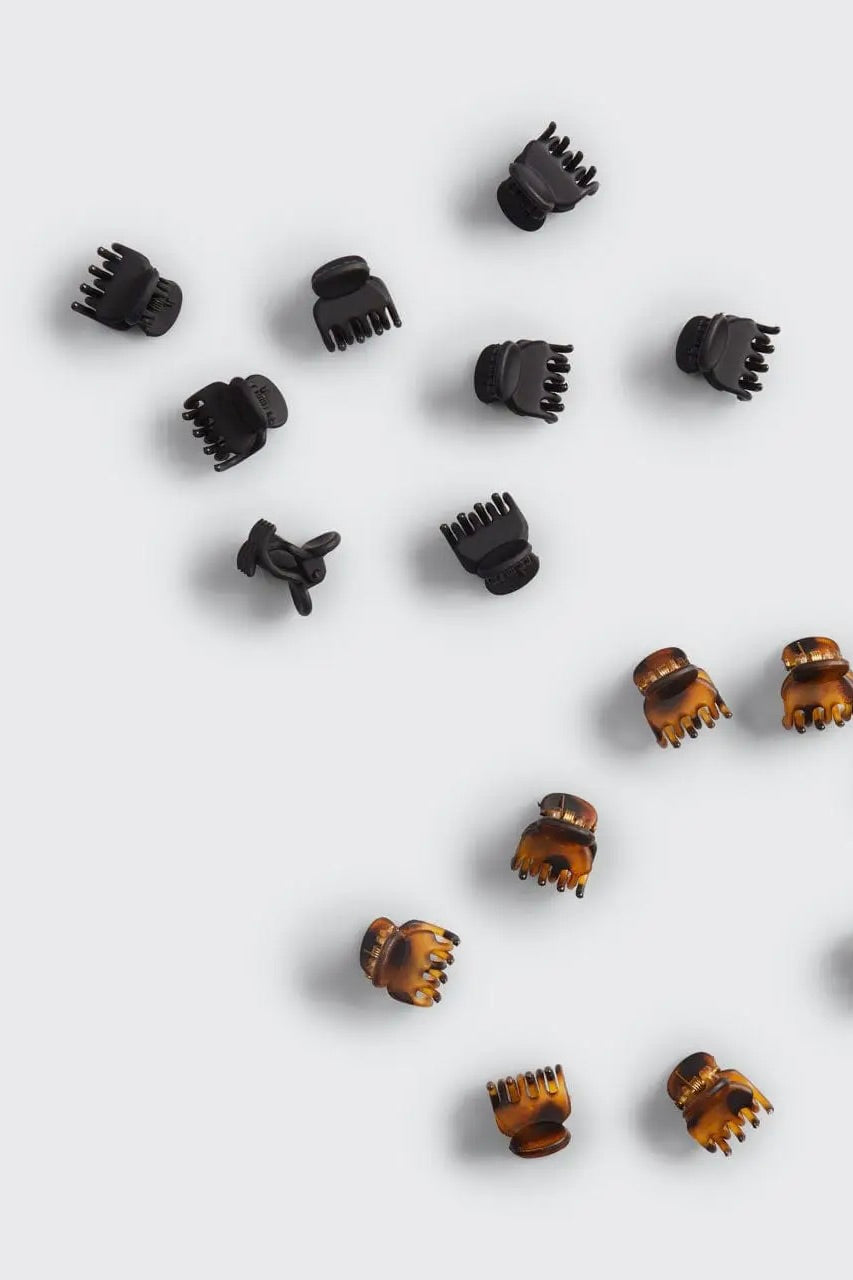 Kitsch Recycled Plastic Micro Classic Claw Clips 16pc