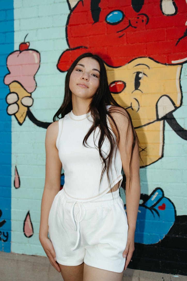 Nate Cropped Tank Top - FINAL SALE