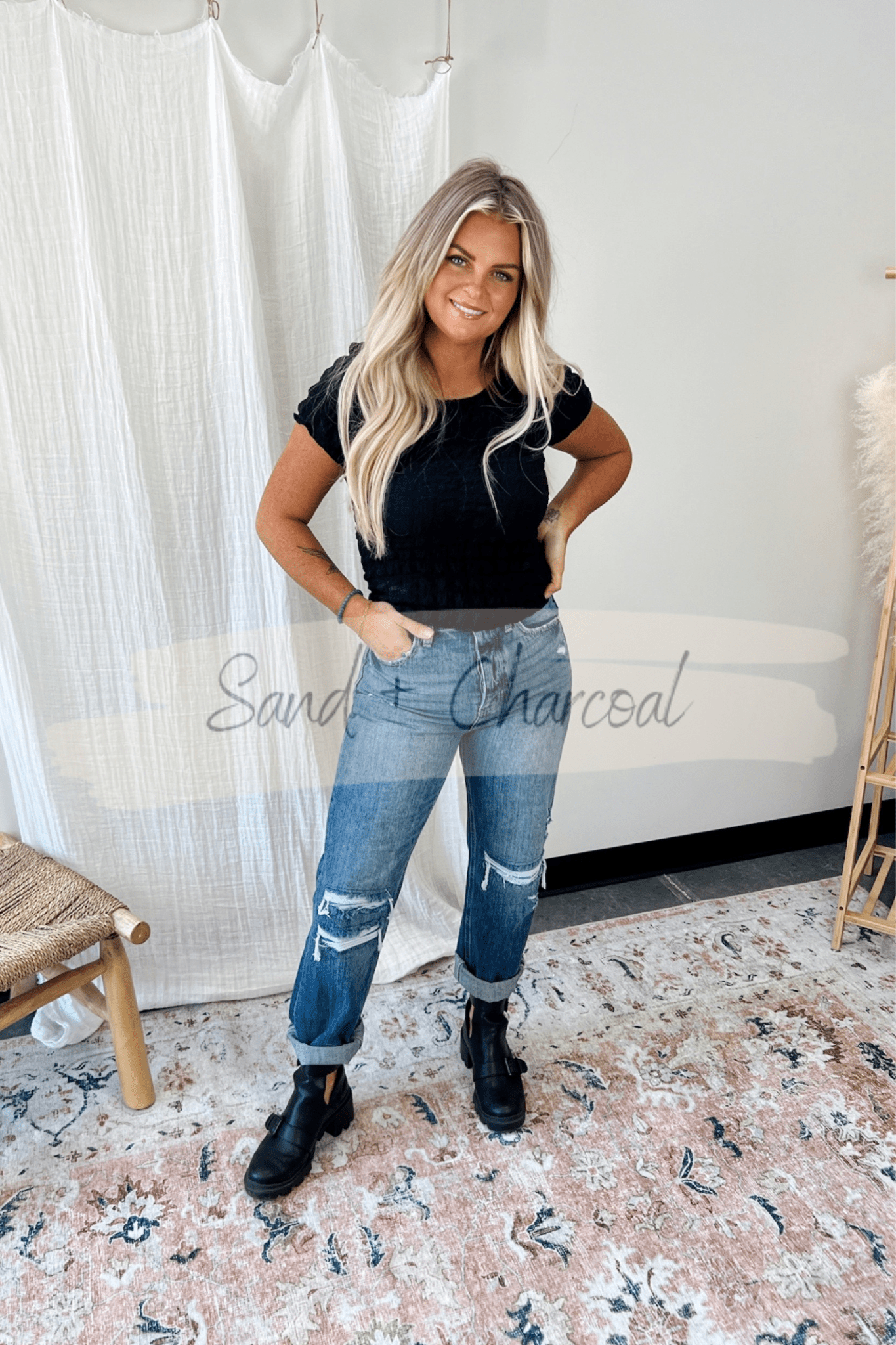 Odessa Bubble Textured Crop Top - FINAL SALE