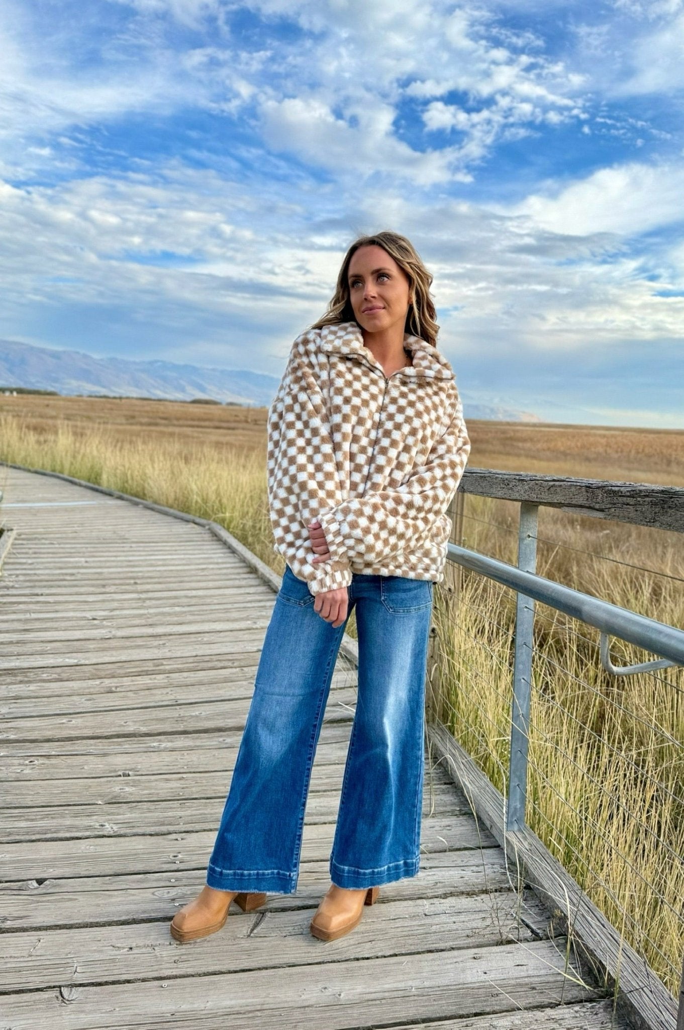 Off Record Wide Leg Jeans