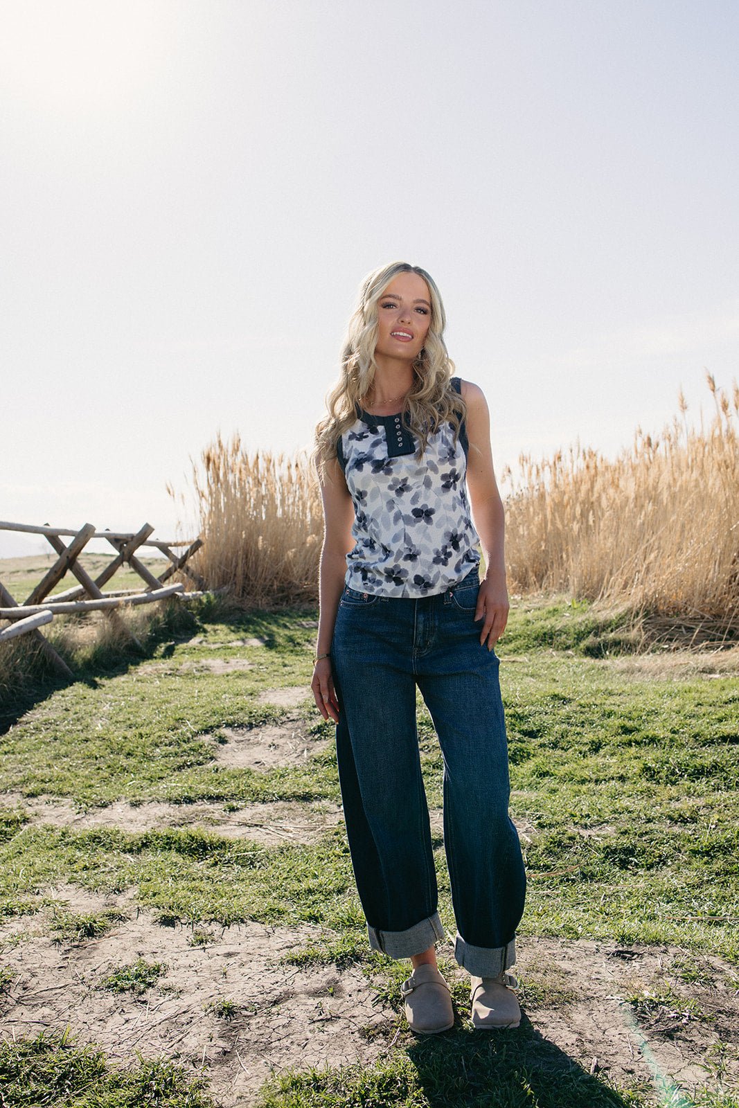 Palm Fiction Barrel Jeans