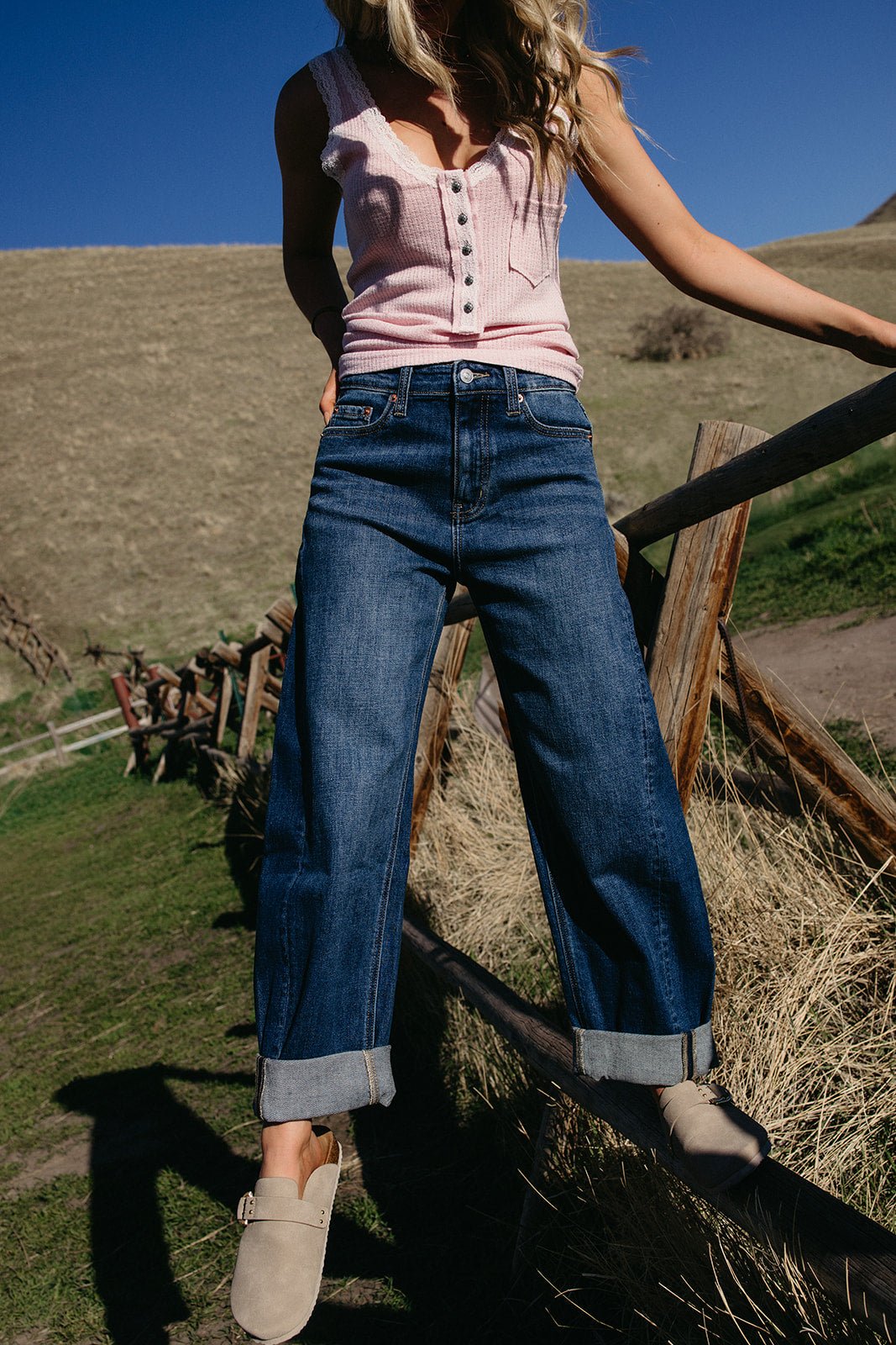 Palm Fiction Barrel Jeans