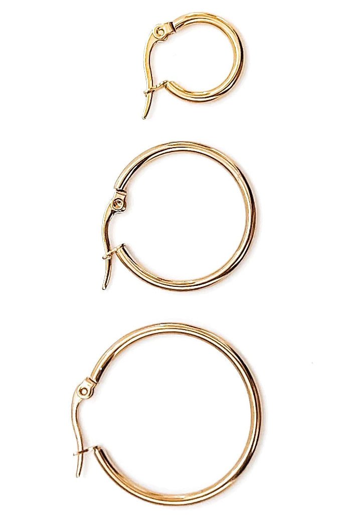 Pam Gold Hoop Earrings - FINAL SALE