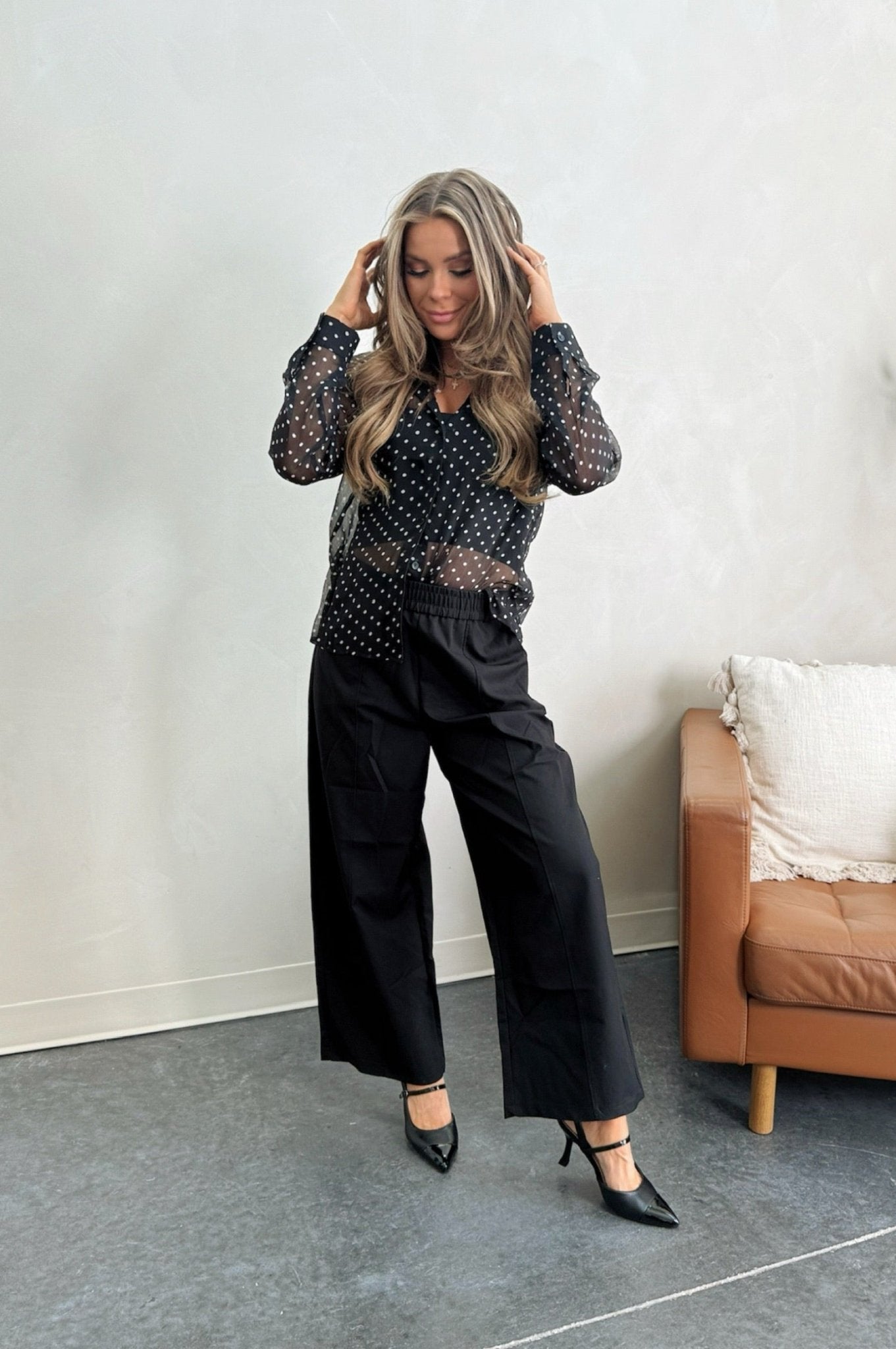 Polished in Polka Dots Blouse