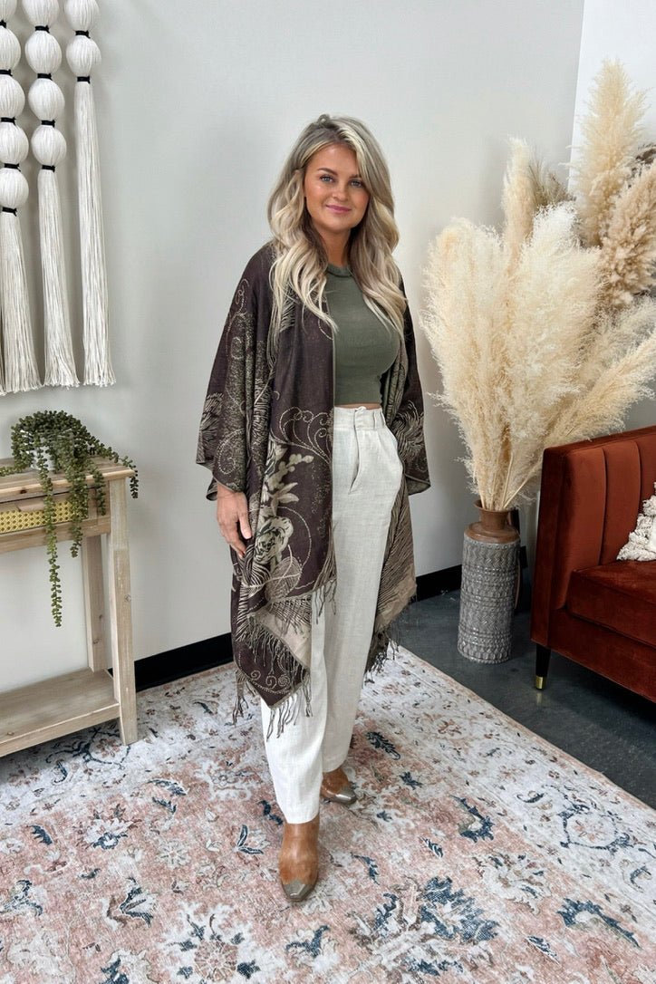 Pondicherry Woven Kimono - FINAL SALE