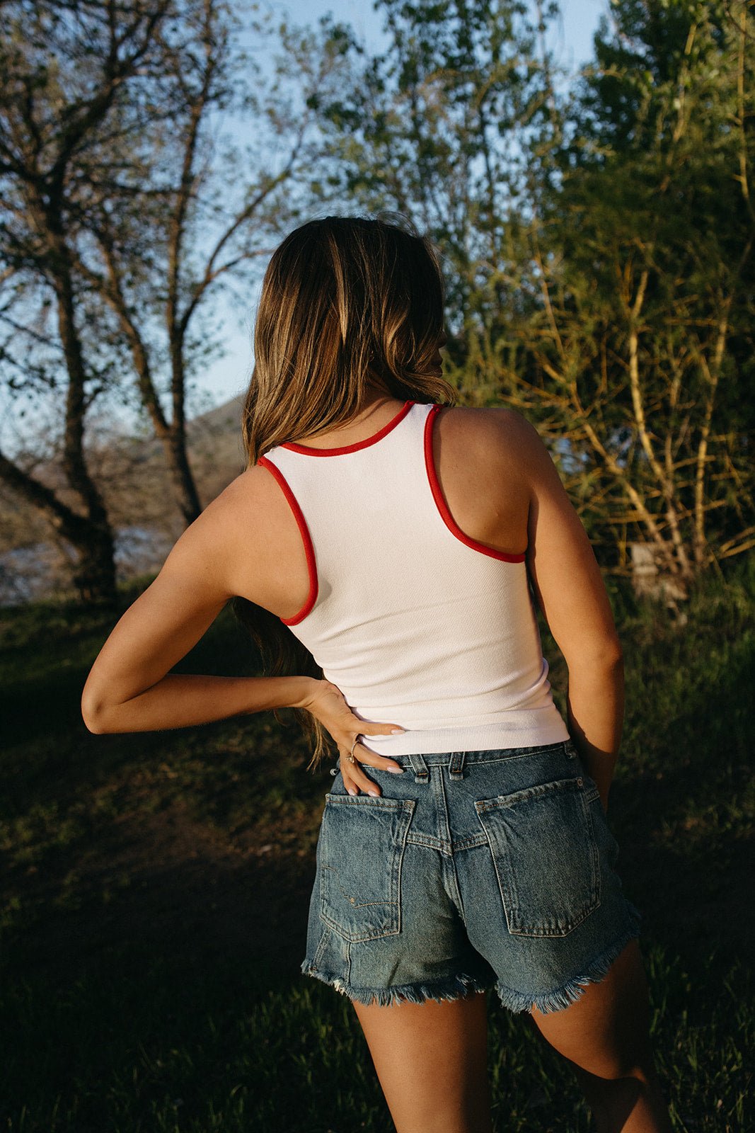 Red, White & You Tank