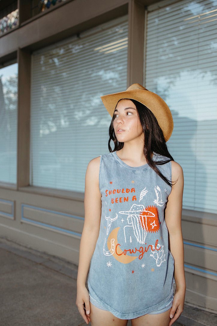 Shoulda Been a Cowgirl Tank Top - FINAL SALE