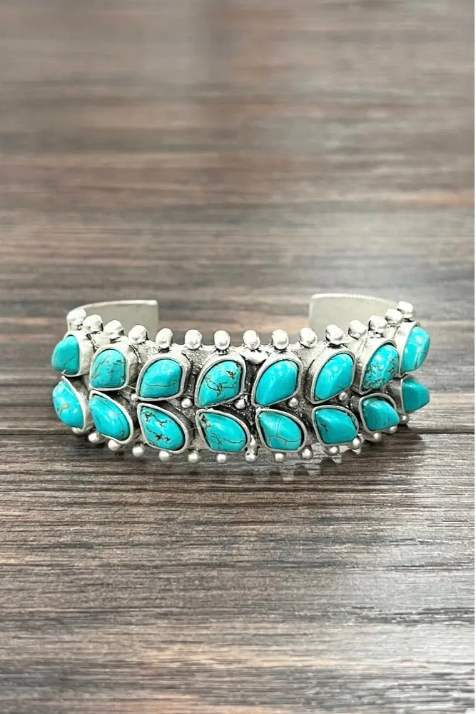 Westward Turquoise Stone Cuff