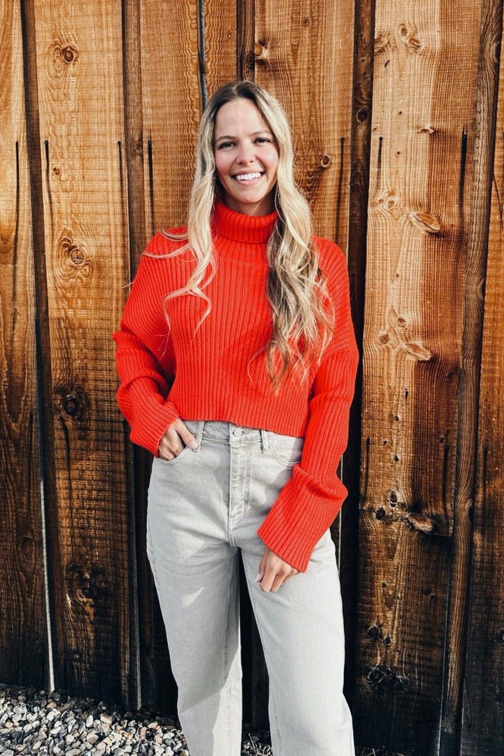 Spiced Citrus Crop Sweater - FINAL SALE