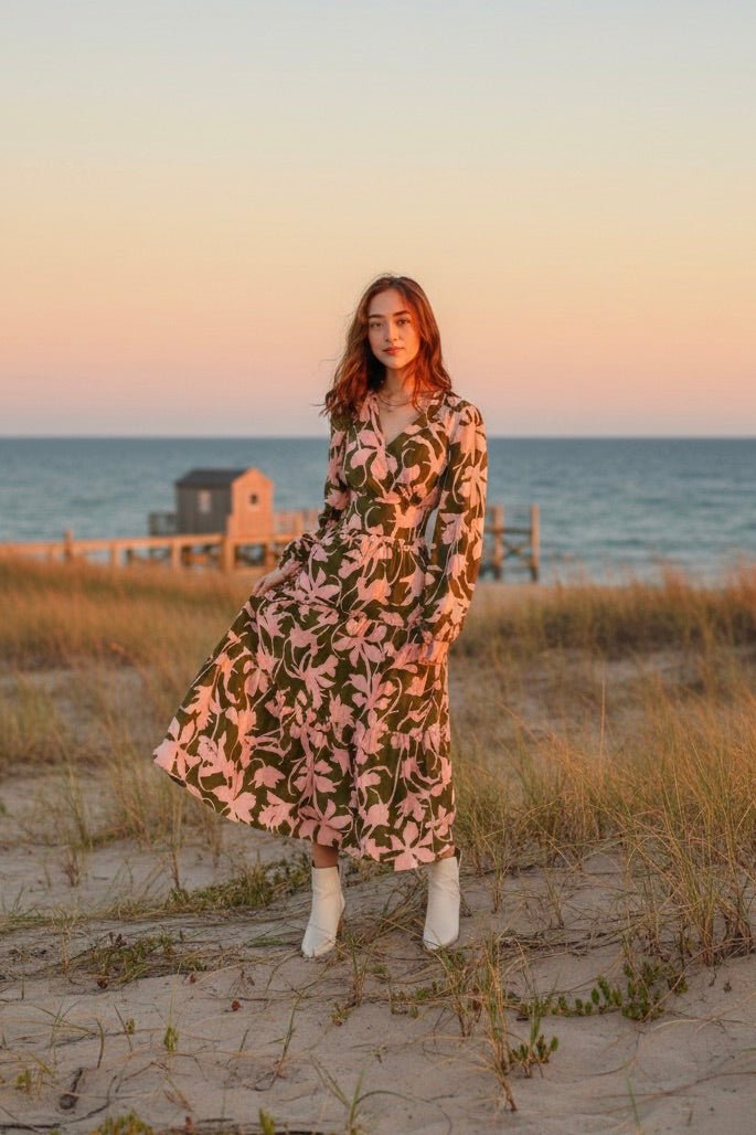 Stop and Stare Skirt XSmall / Olive/Pink
