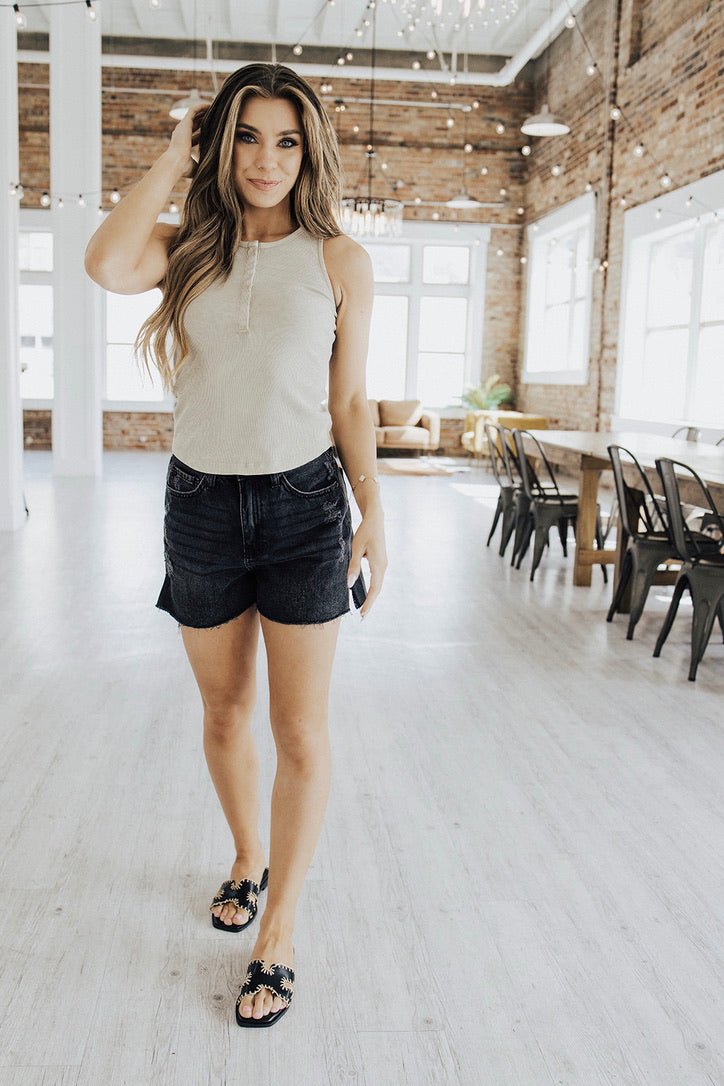 Sun & Sand Button Down Tank - FINAL SALE