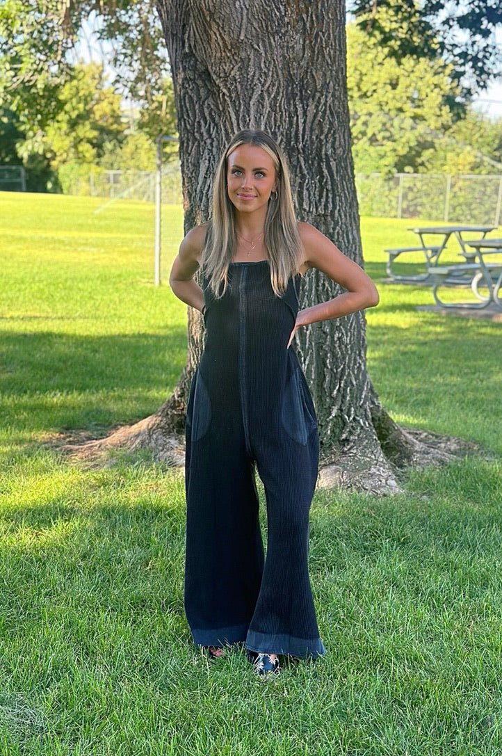 Sunscape Waffle Jumpsuit - FINAL SALE