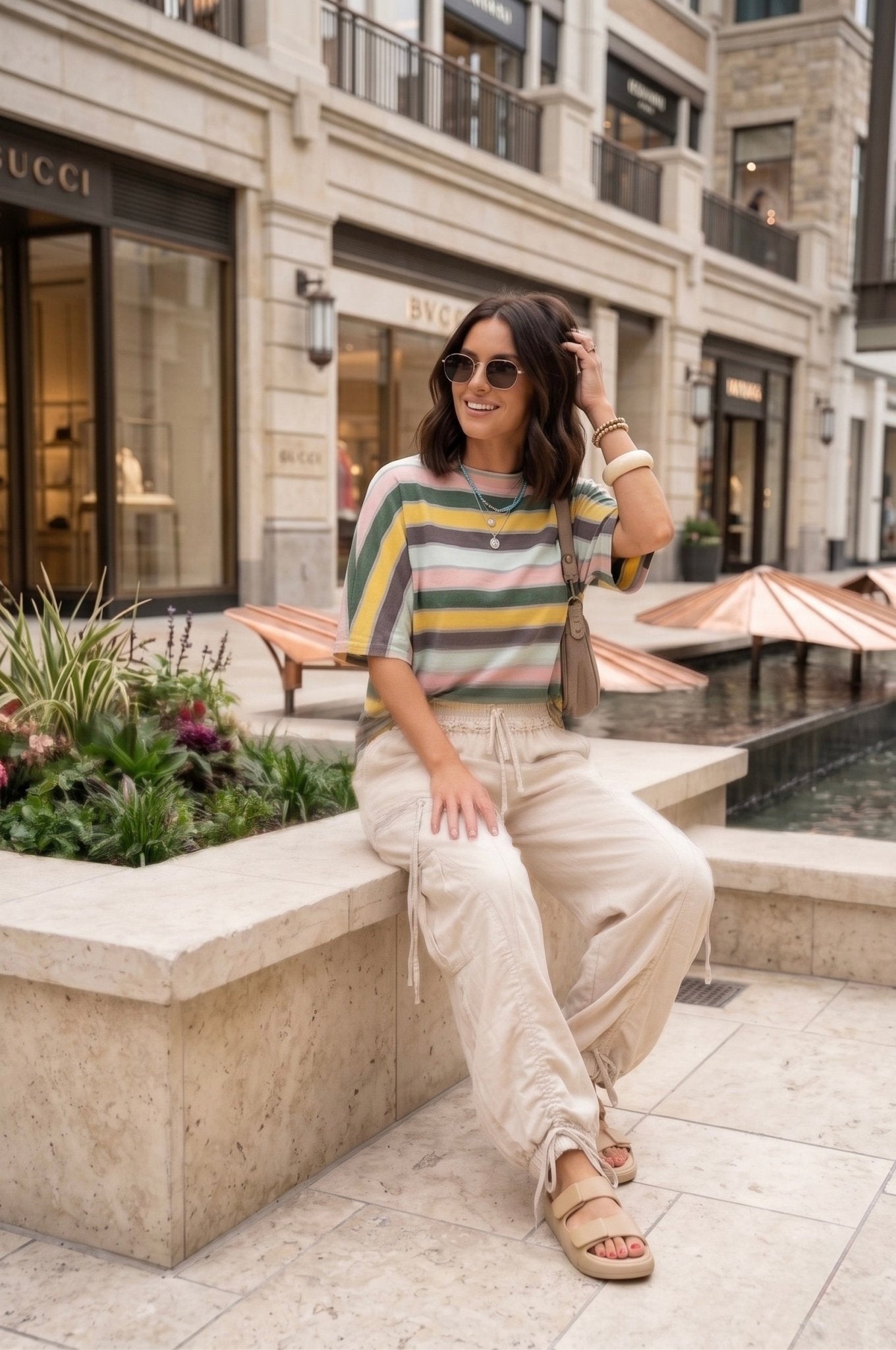 Sunwashed Stripe Top