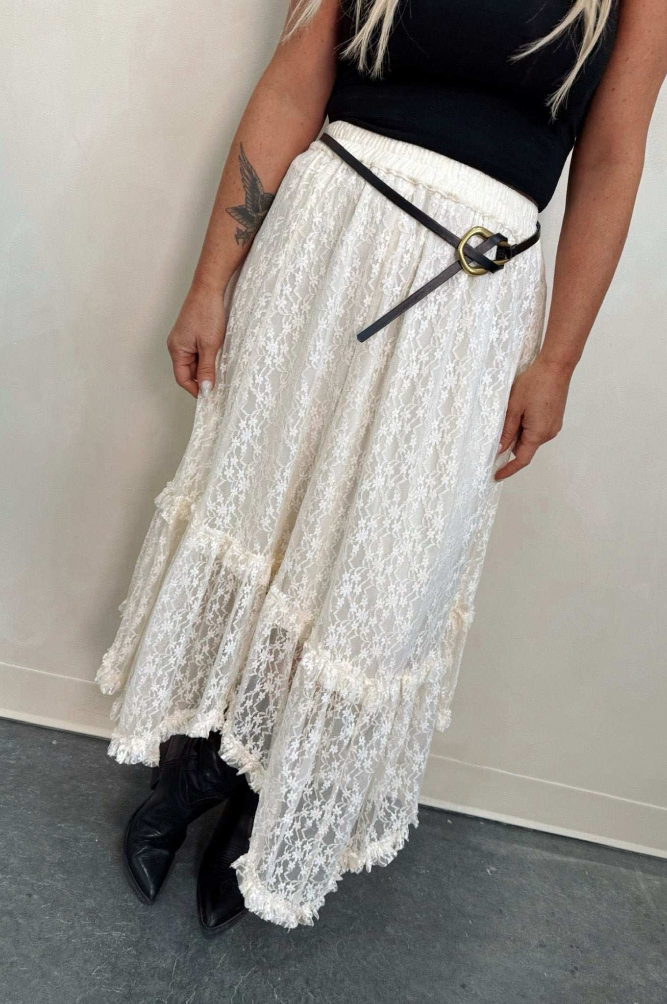 Swept Away Lace Skirt