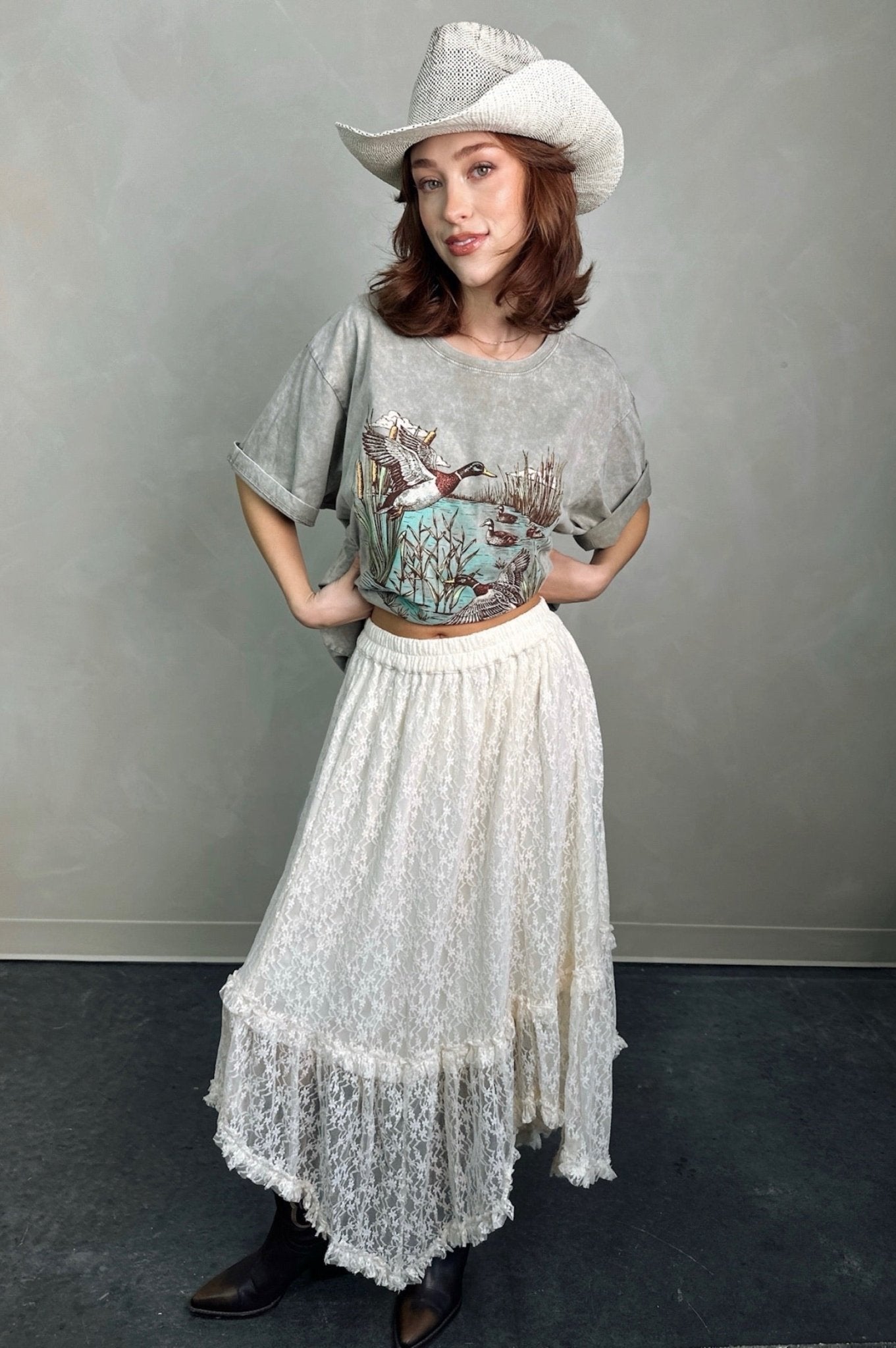 Swept Away Lace Skirt