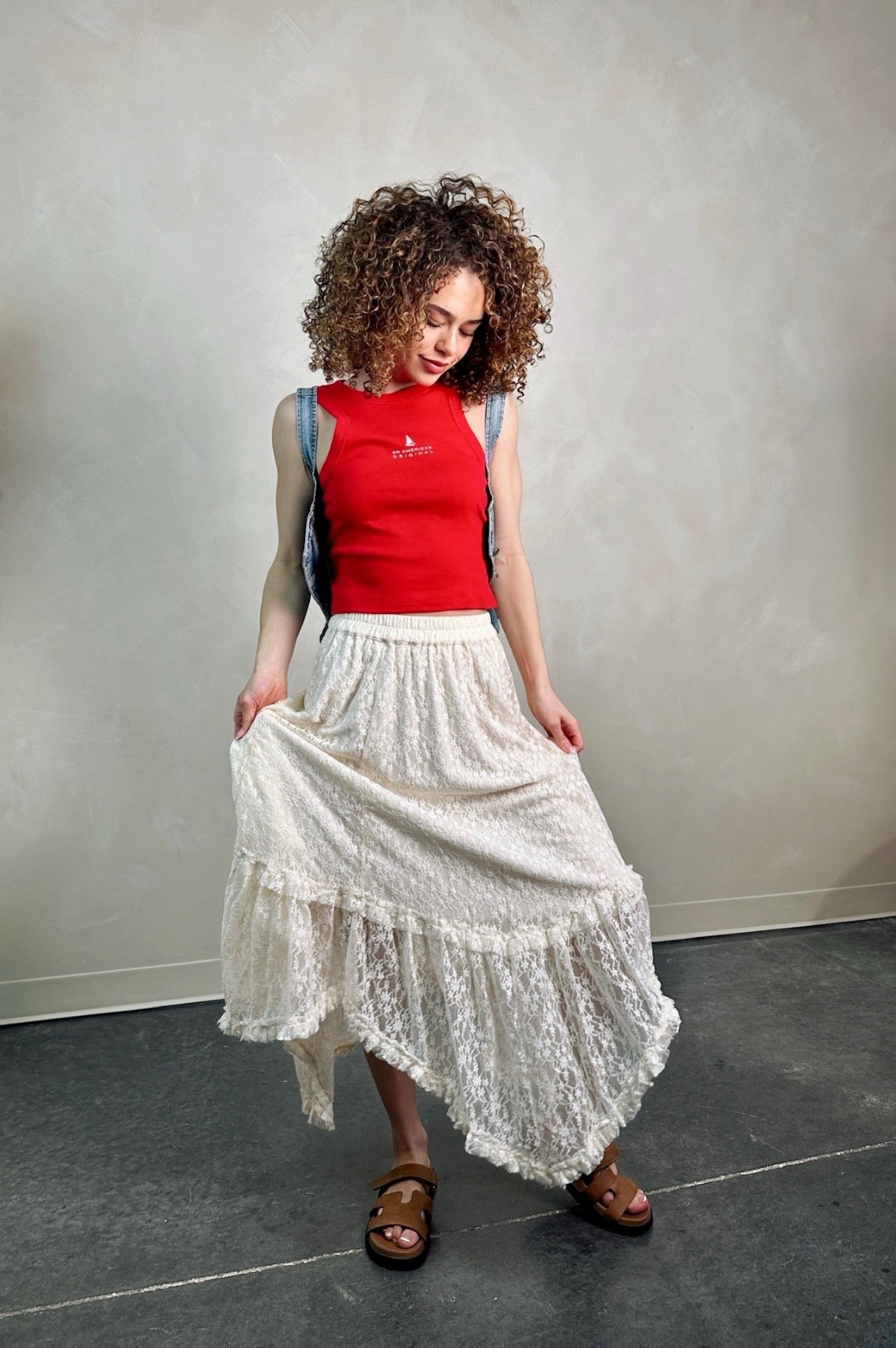Swept Away Lace Skirt