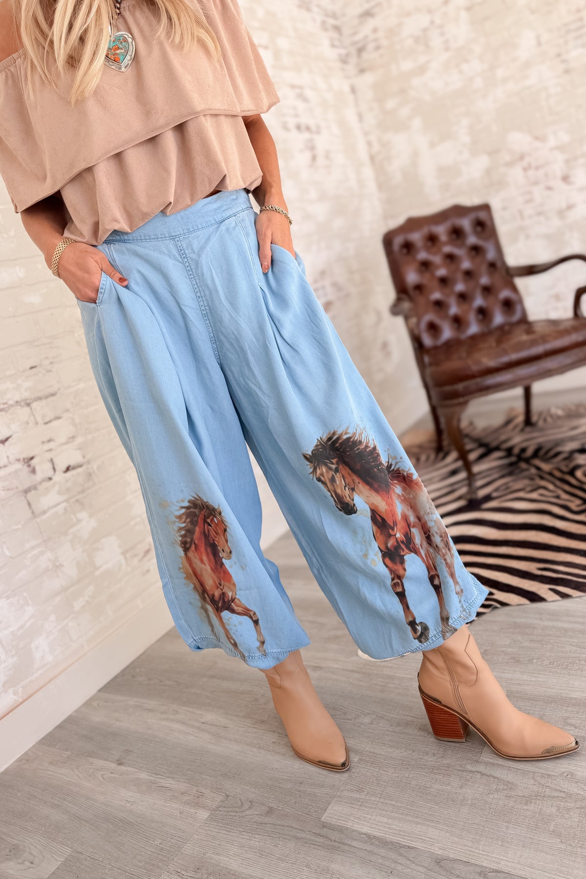 Horse Play Tencel Harem Pants