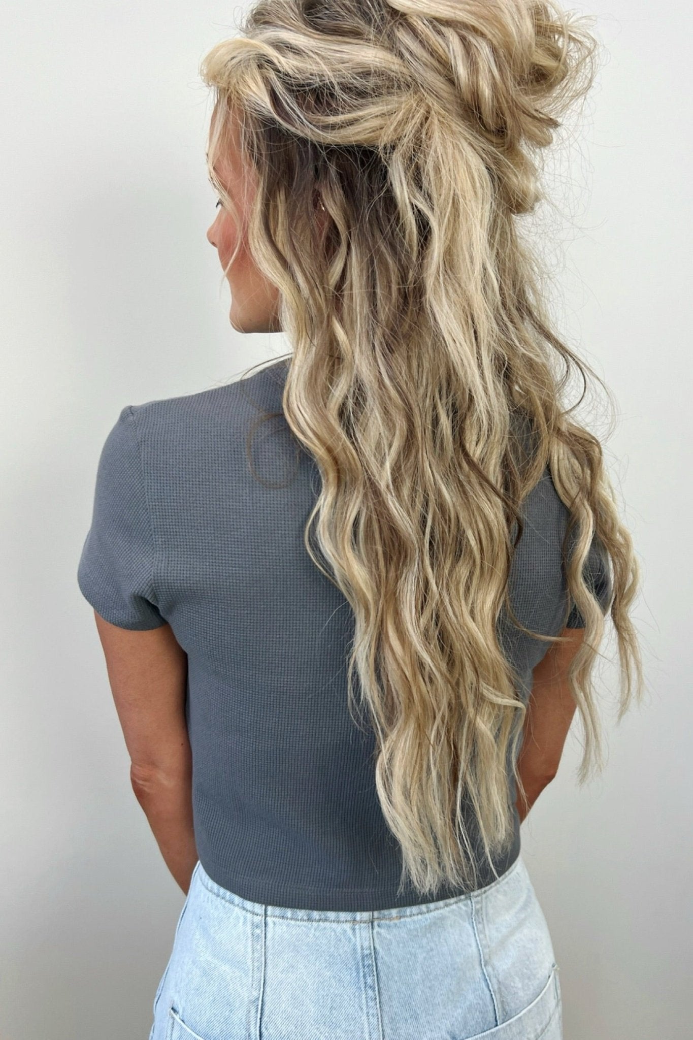 The Upside Down Waffle Knit Tee