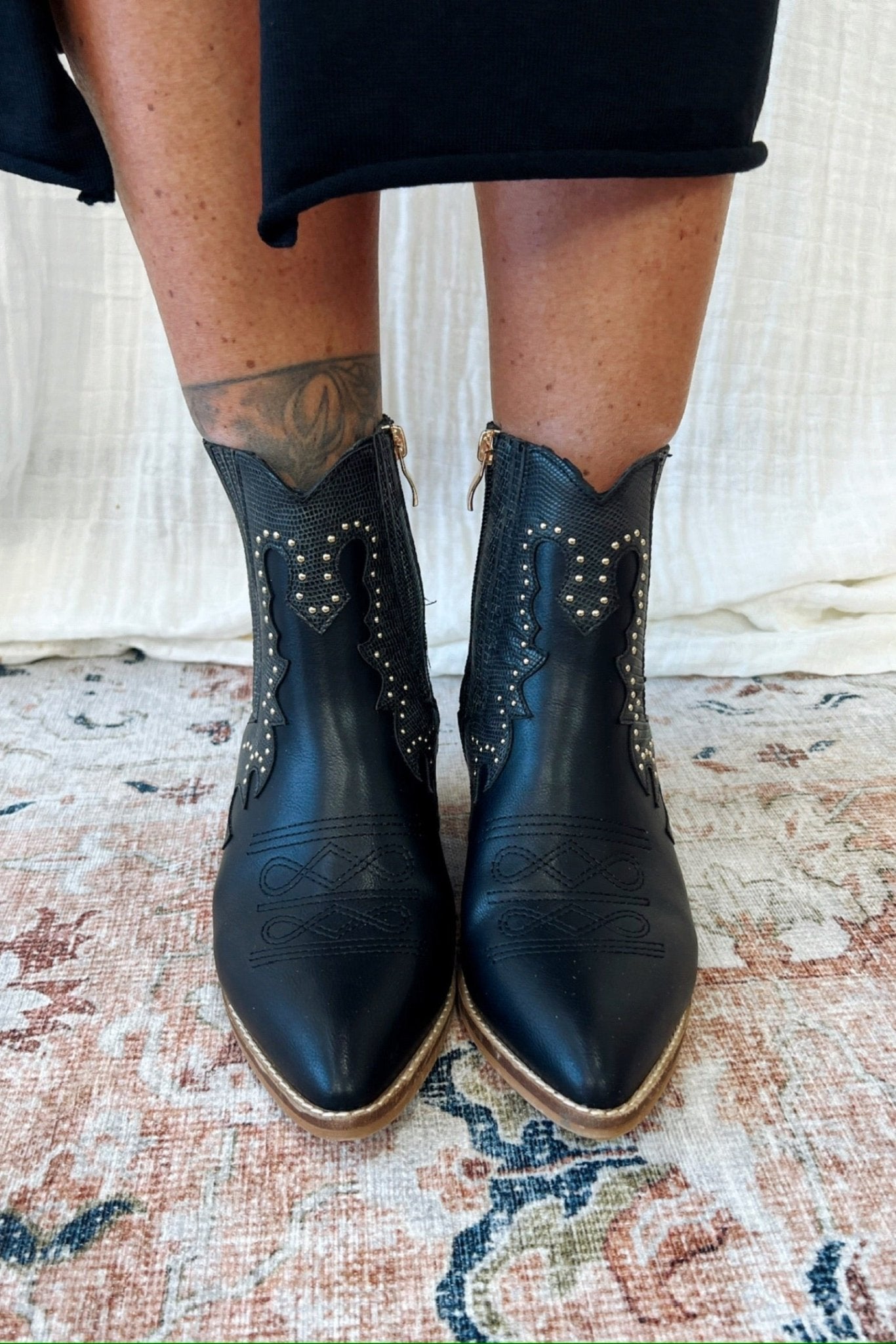 Tona Studded Ankle Boots - FINAL SALE