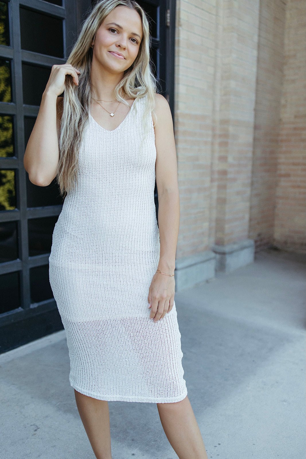 Tropical Tango Textured Midi Dress - FINAL SALE