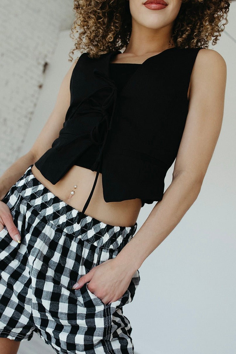 Tuxedo Twist Bow Tie Vest