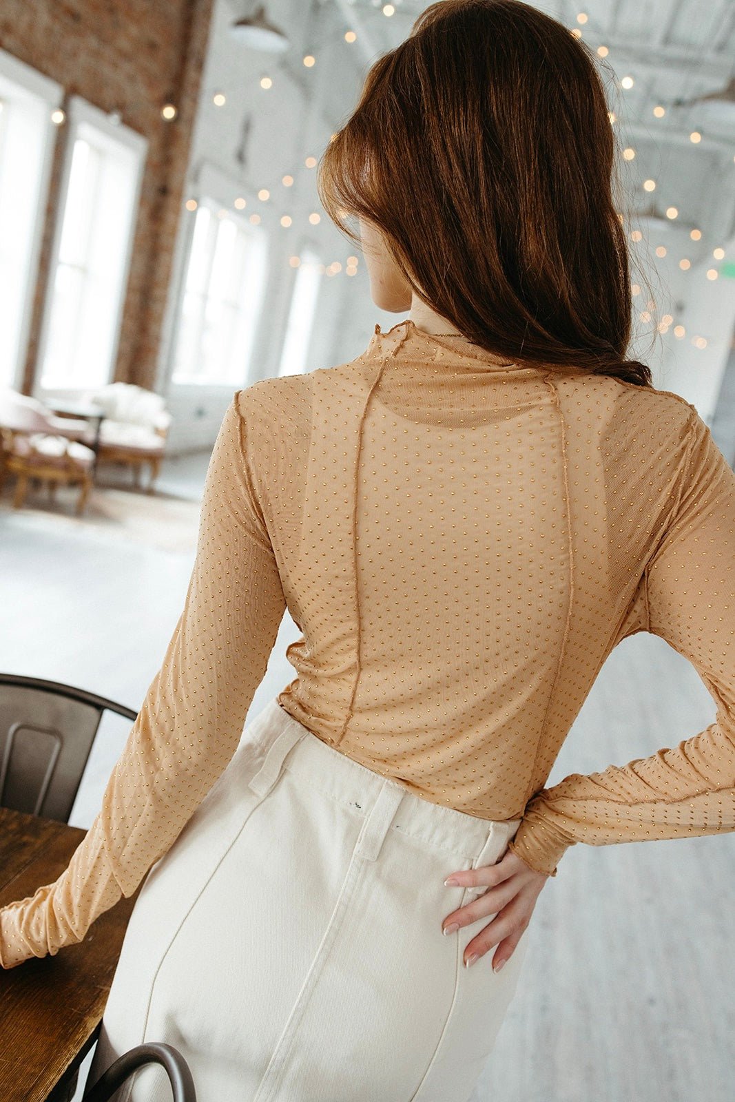 Wait A Minute Mesh Top