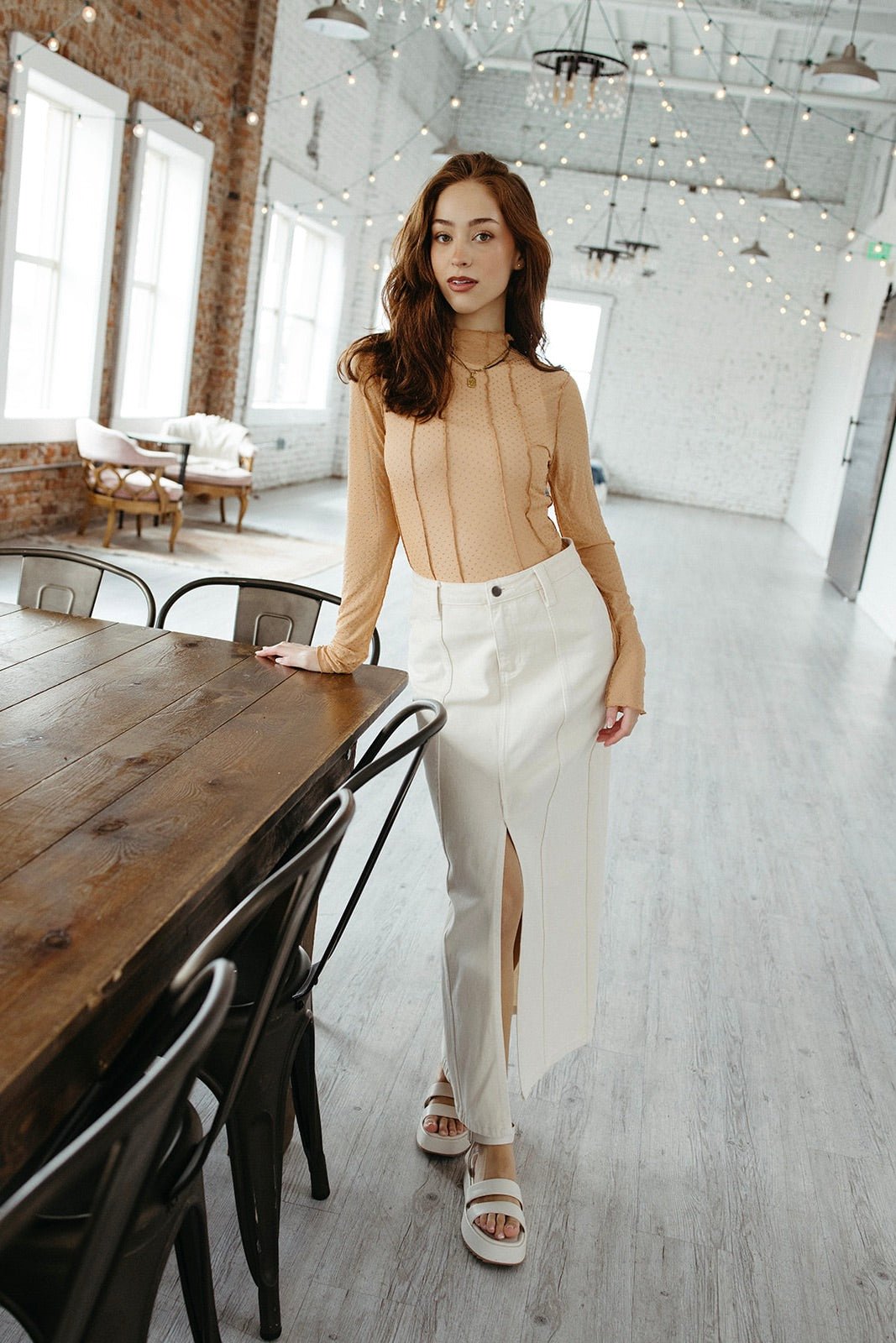 Wait A Minute Mesh Top