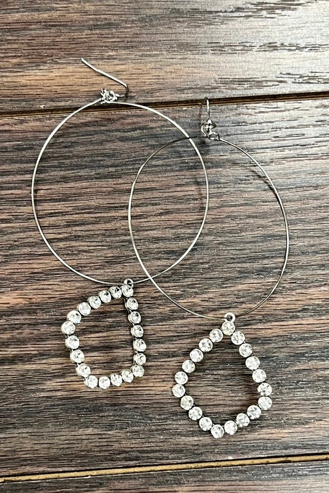 So It Goes Arrowhead Hoop Earrings