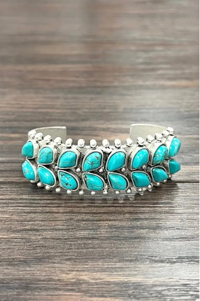 Westward Turquoise Stone Cuff