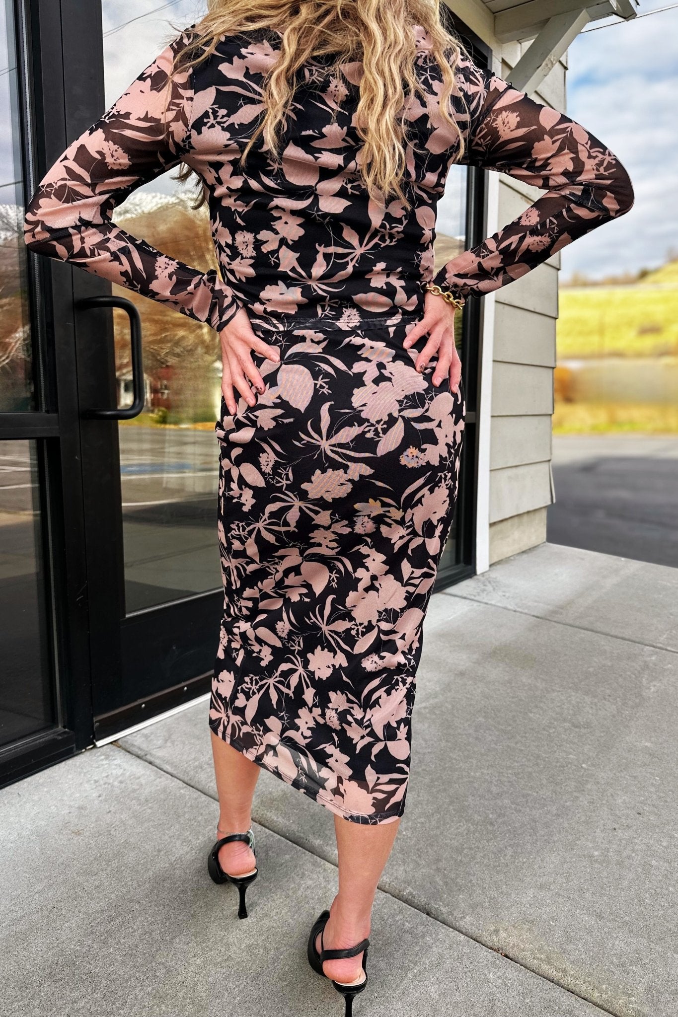 Wilted Grace Mesh Skirt