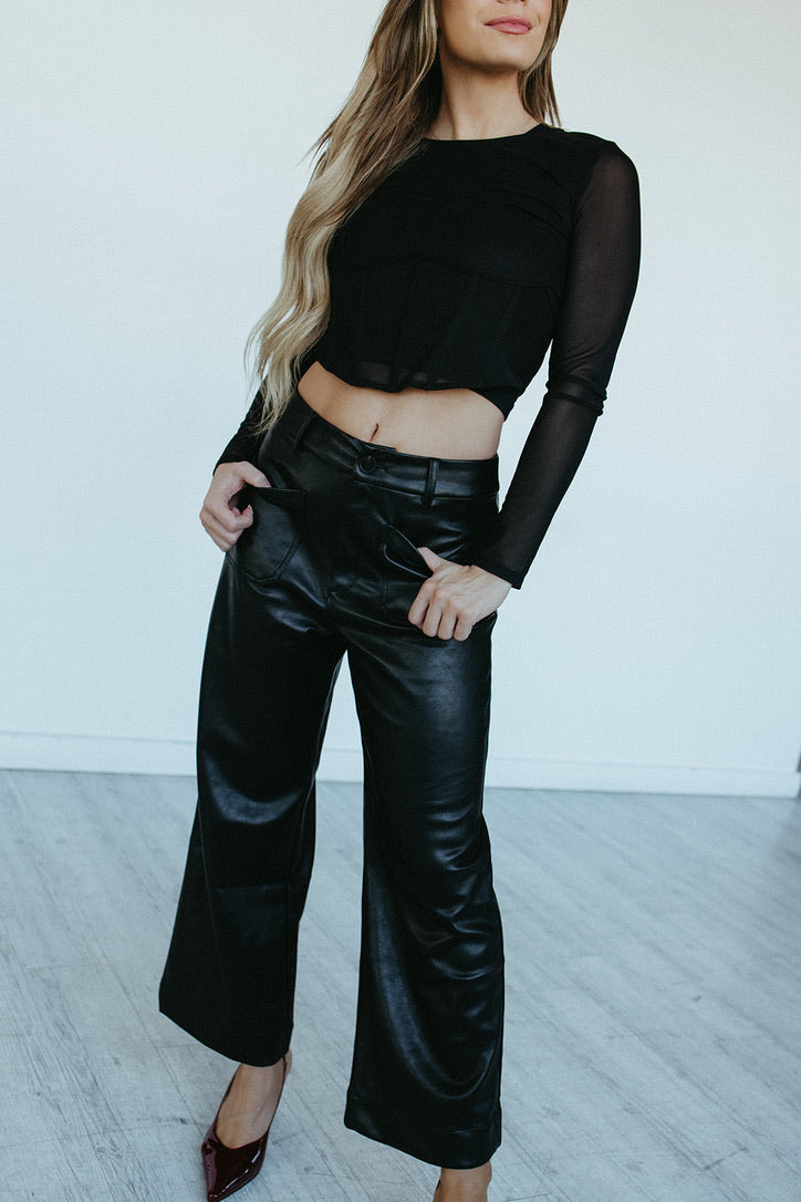 Winter Mint Wide Leg Pants - FINAL SALE