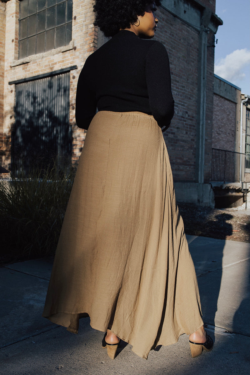 Tina Smocked Waist Maxi Skirt
