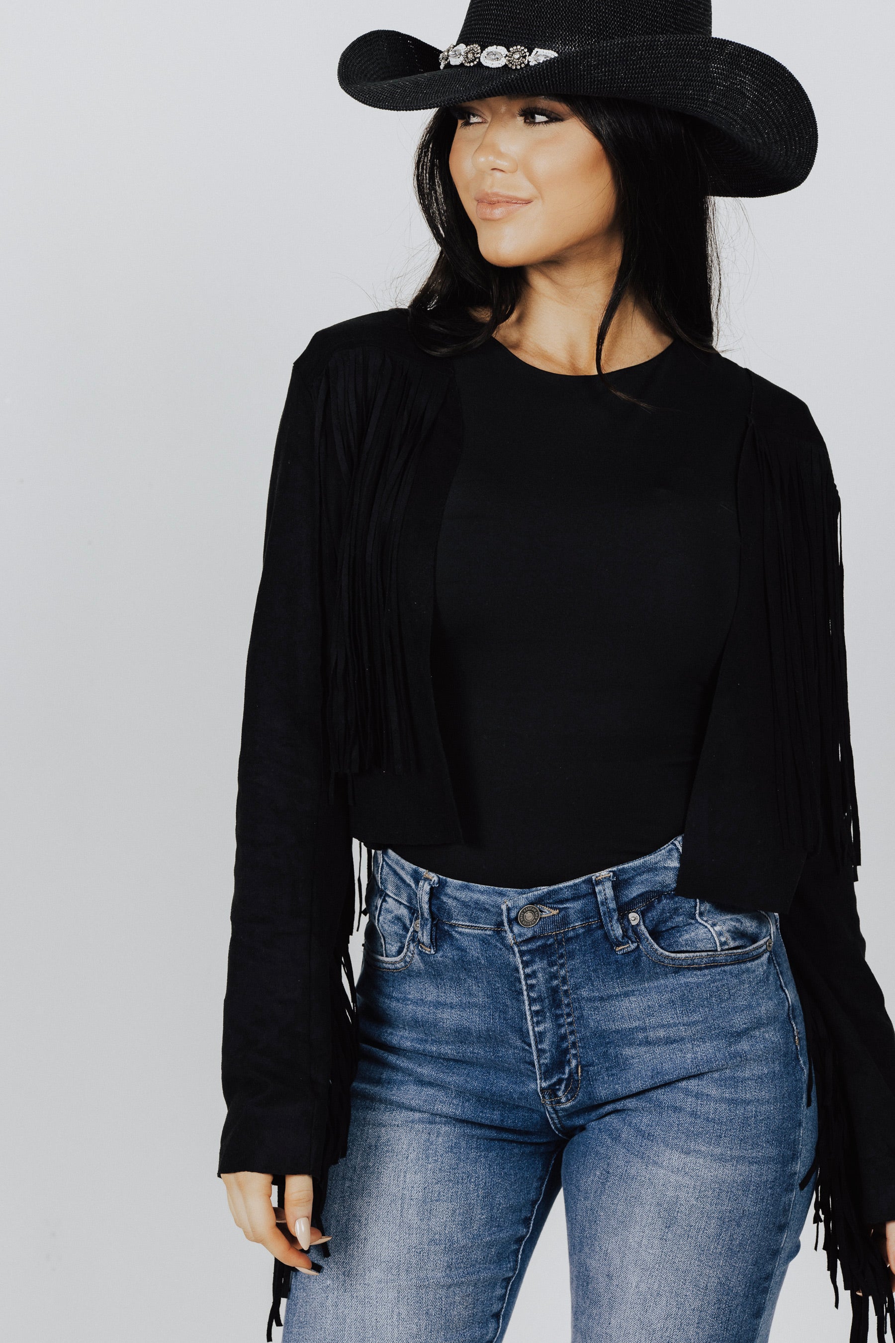 Jade Western Fringe Jacket - FINAL SALE