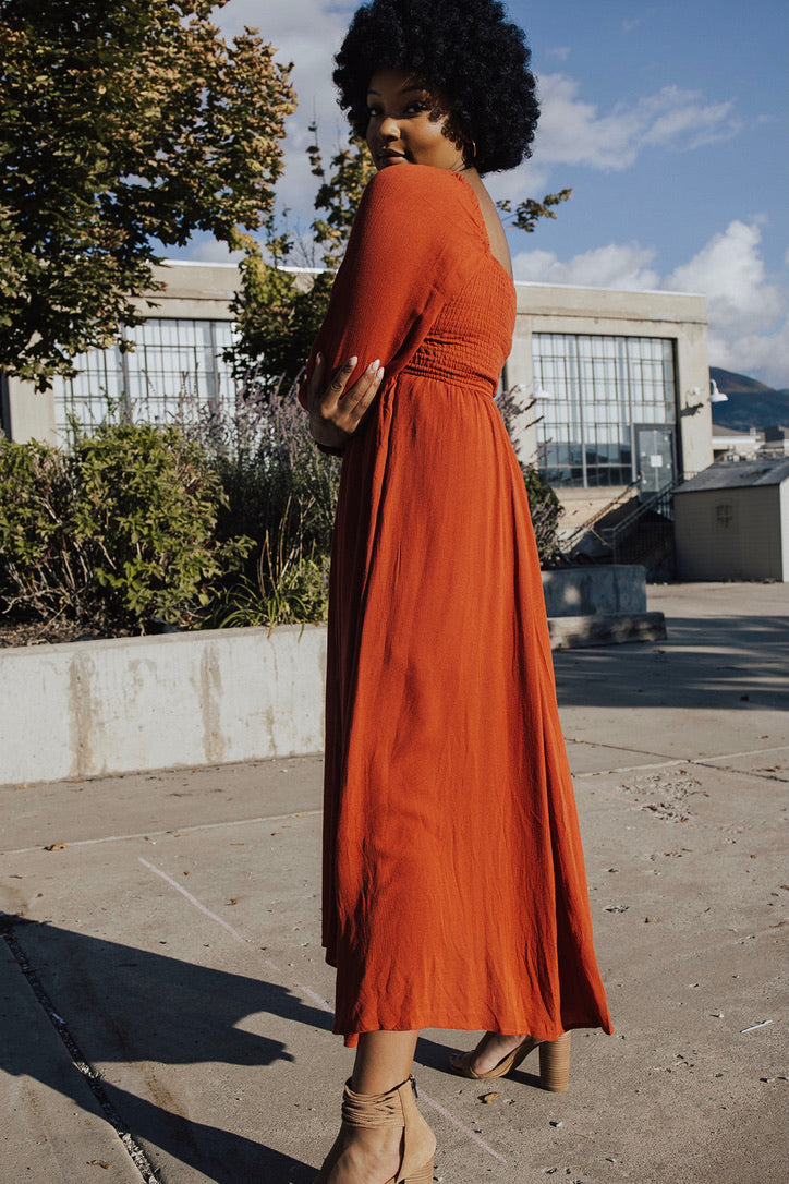 Rosie Square Neck Maxi Dress